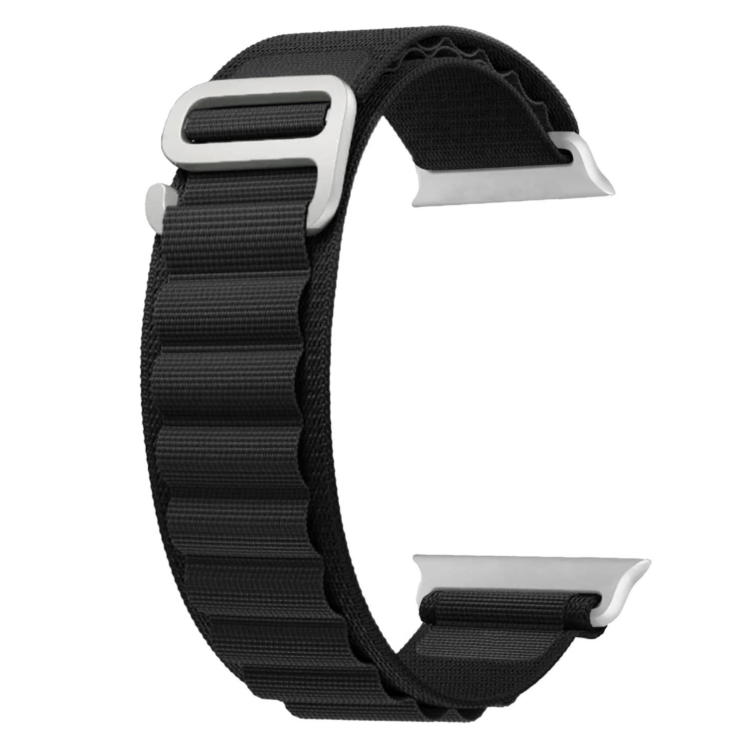     			ACM Watch Strap Slide Nylon compatible with Pebble Frost Smartwatch Sports Hook Band Black