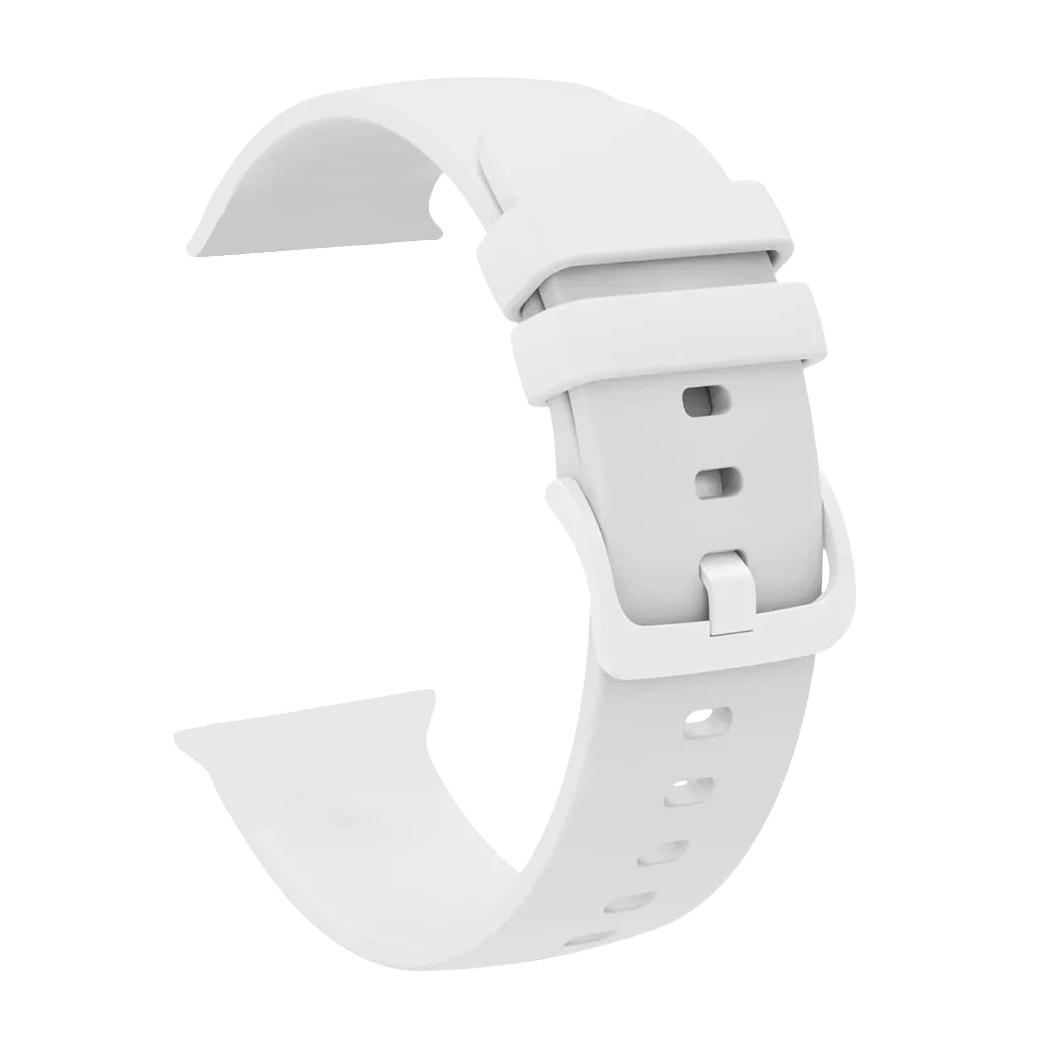     			ACM Watch Strap Slide Silicone Belt compatible with Ptron Force X12s Smartwatch Color Hook Band White