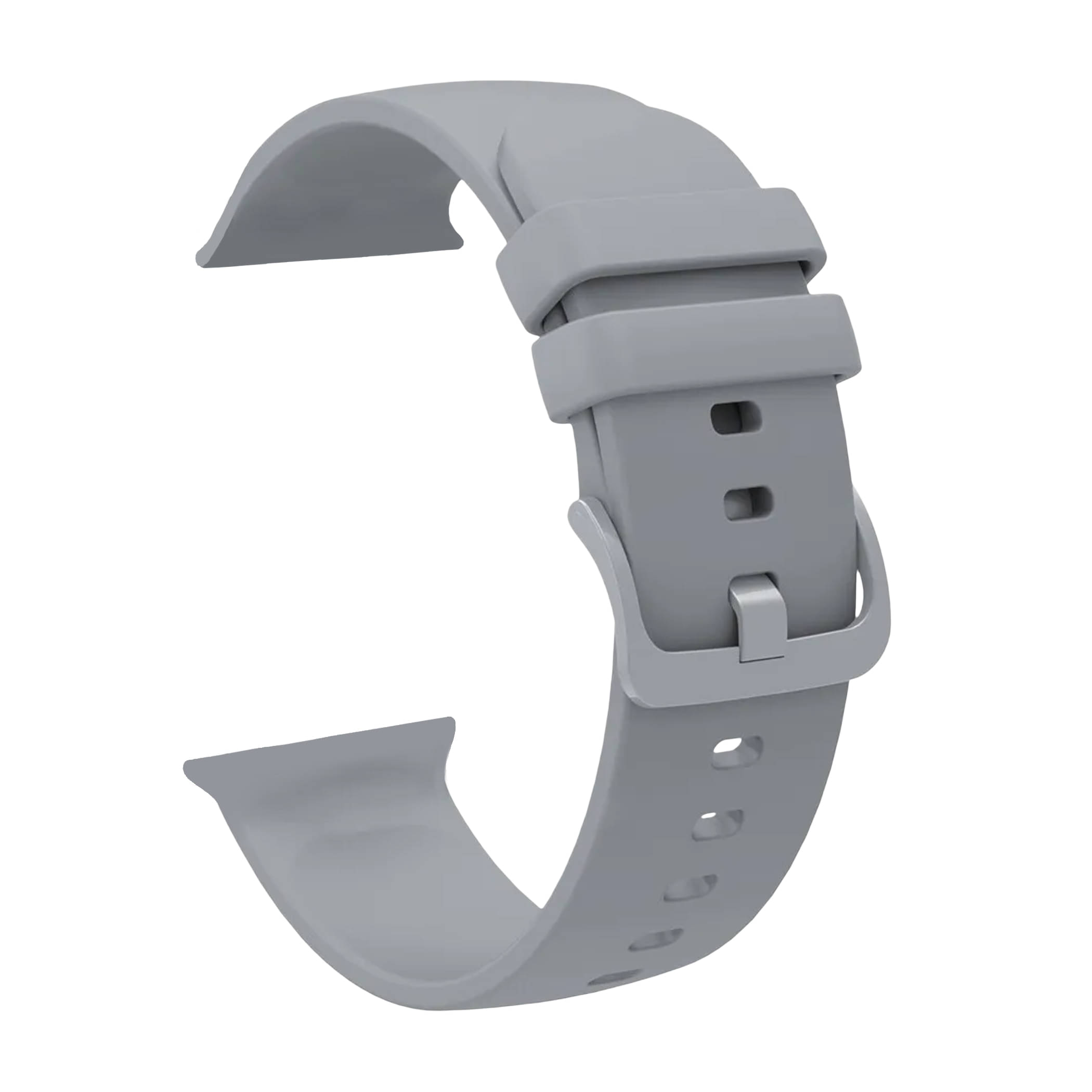 ACM Watch Strap Slide Silicone Belt compatible with Novita Wristio 3 Smartwatch Color Hook Band Grey ACM Watch Strap Slide Silicone Belt compatible with Novita Wristio 3 Smartwatch Color Hook Band Grey
