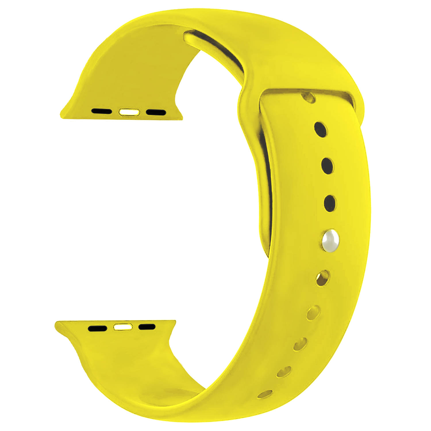     			ACM Watch Strap Slide Silicone Belt compatible with Boult Crown Smartwatch Sports Band Yellow