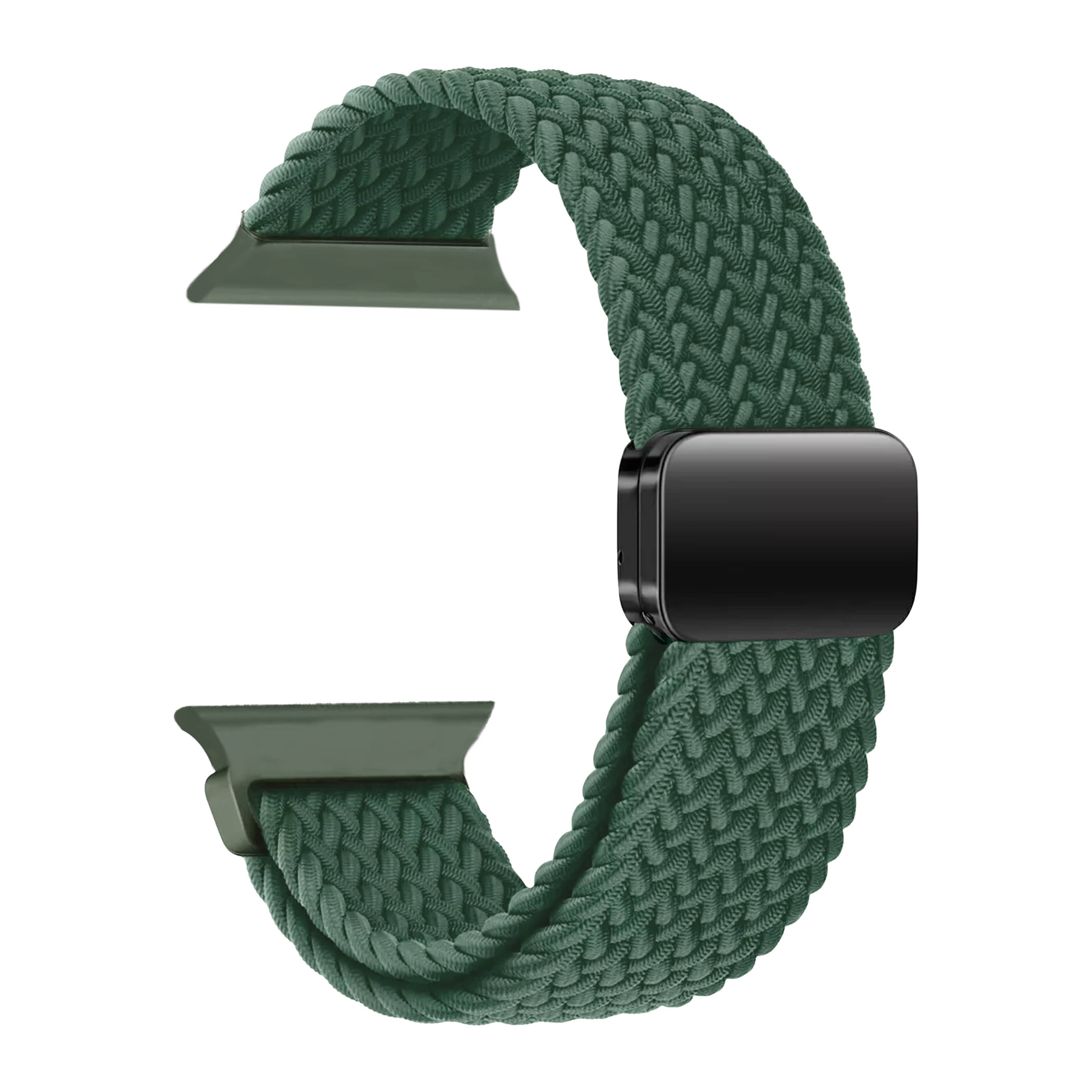 ACM Watch Strap Slide Woven Braided Magnetic compatible with Crossbeats Ignite Alpha Smartwatch Adjustable Belt Band Green ACM Watch Strap Slide Woven Braided Magnetic compatible with Crossbeats Ignite Alpha Smartwatch Adjustable Belt Band Green