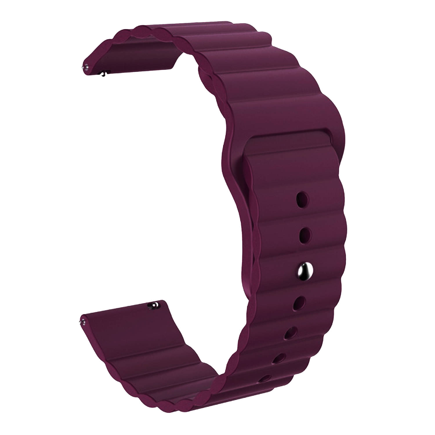 ACM Watch Strap Wave Design Silicone Belt 20mm compatible with Boat Enigma Daze Smartwatch Sports Band Purple ACM Watch Strap Wave Design Silicone Belt 20mm compatible with Boat Enigma Daze Smartwatch Sports Band Purple