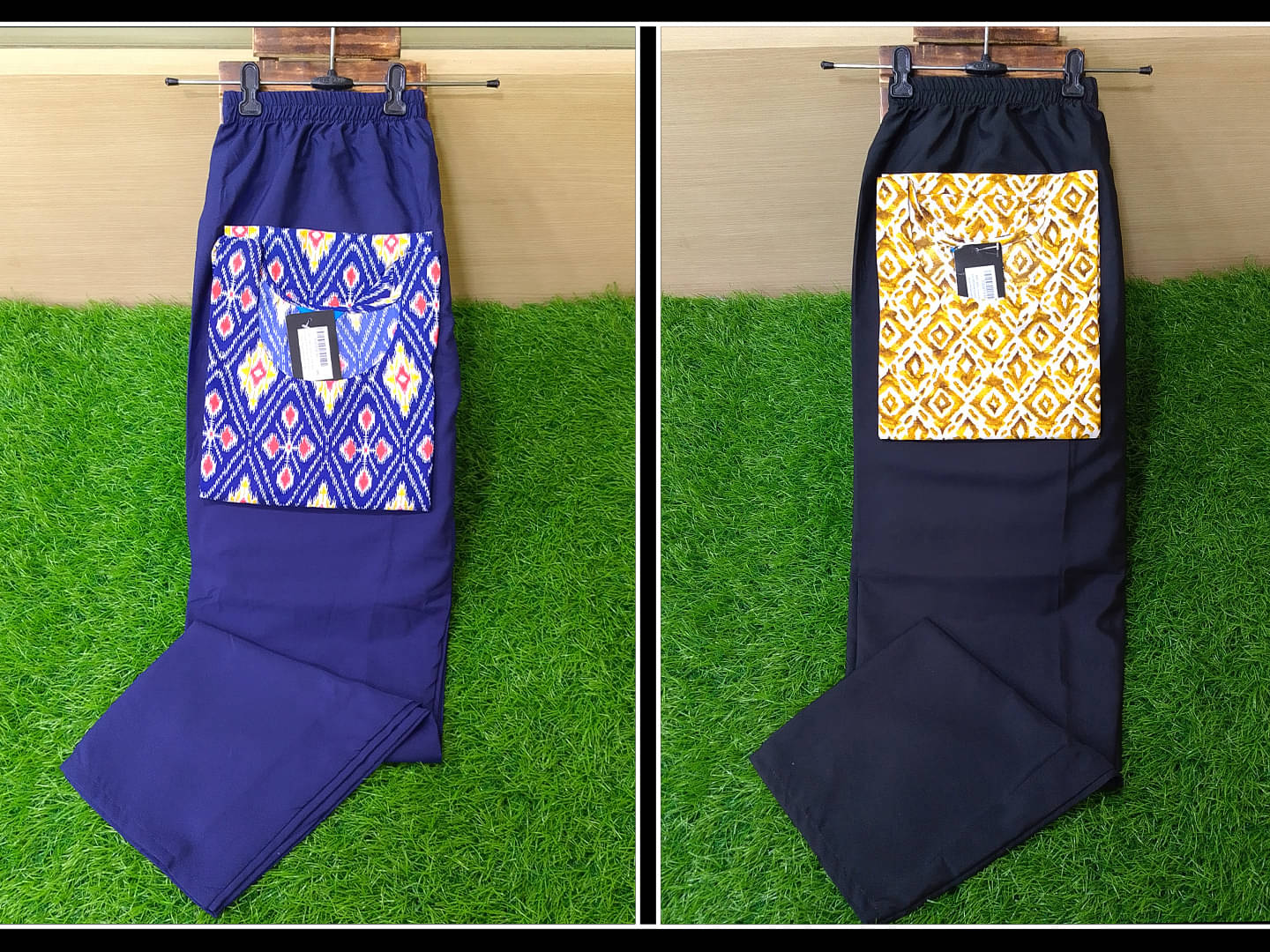 1 Stop Fashion Crepe Printed Kurti With Pants Women's Stitched Salwar Suit - Navy Blue ( Pack of 2 )     			1 Stop Fashion Crepe Printed Kurti With Pants Women's Stitched Salwar Suit - Navy Blue ( Pack of 2 )