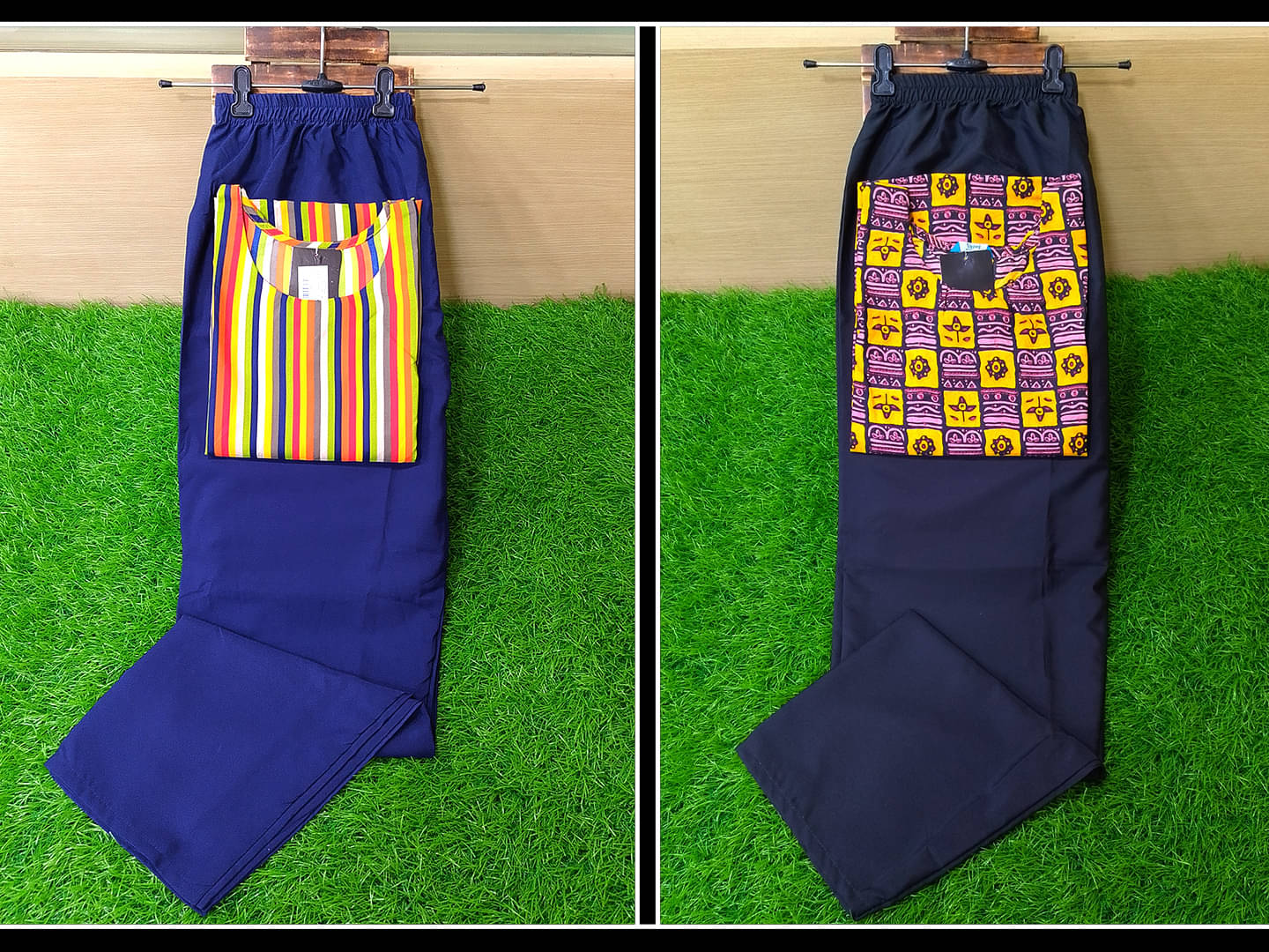     			1 Stop Fashion Crepe Printed Kurti With Pants Women's Stitched Salwar Suit - Multicoloured ( Pack of 2 )