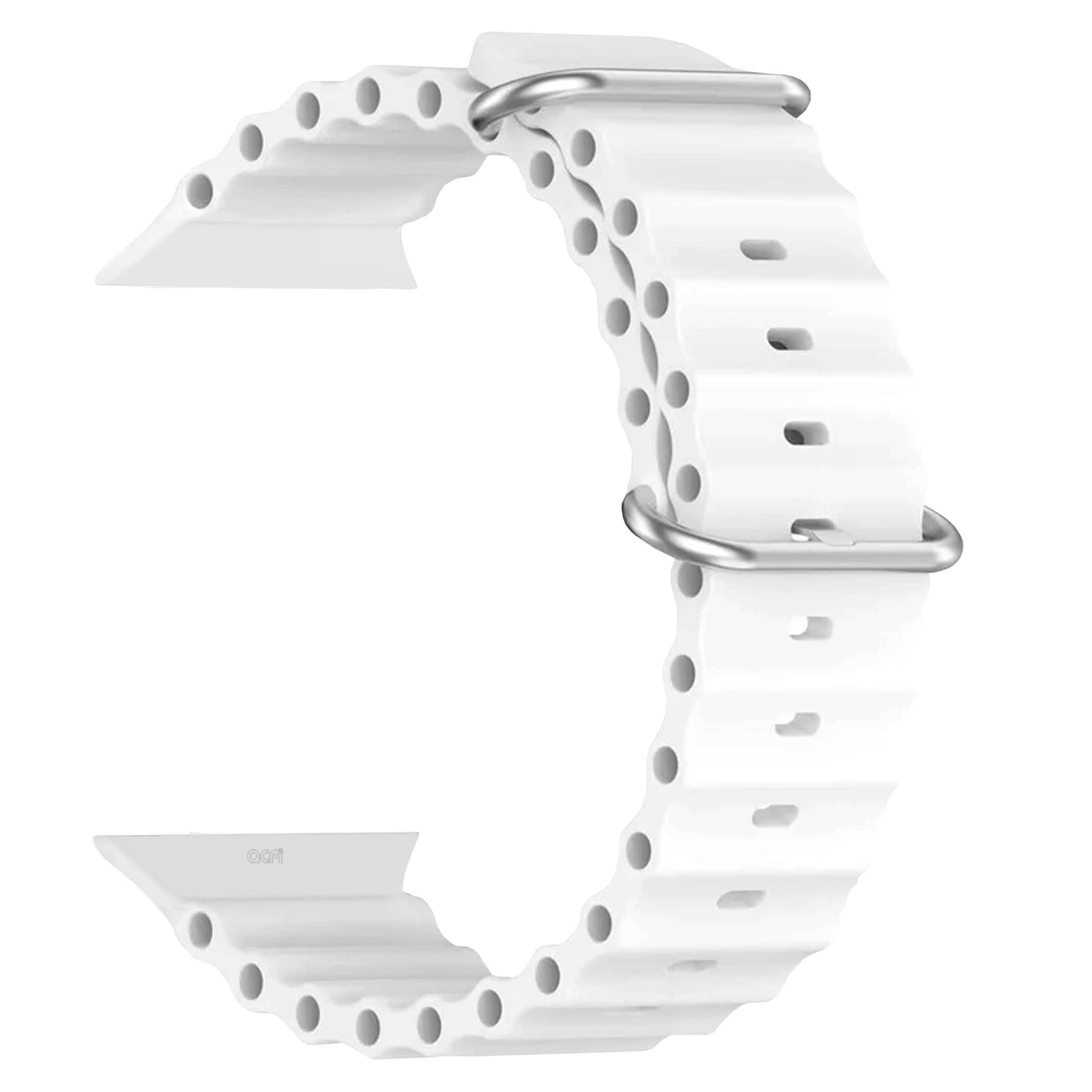 ACM Watch Strap Slide Silicone Smart Belt compatible with Fire-Boltt Elemento Bsw200 Fbr003 Smartwatch Classic Band White ACM Watch Strap Slide Silicone Smart Belt compatible with Fire-Boltt Elemento Bsw200 Fbr003 Smartwatch Classic Band White