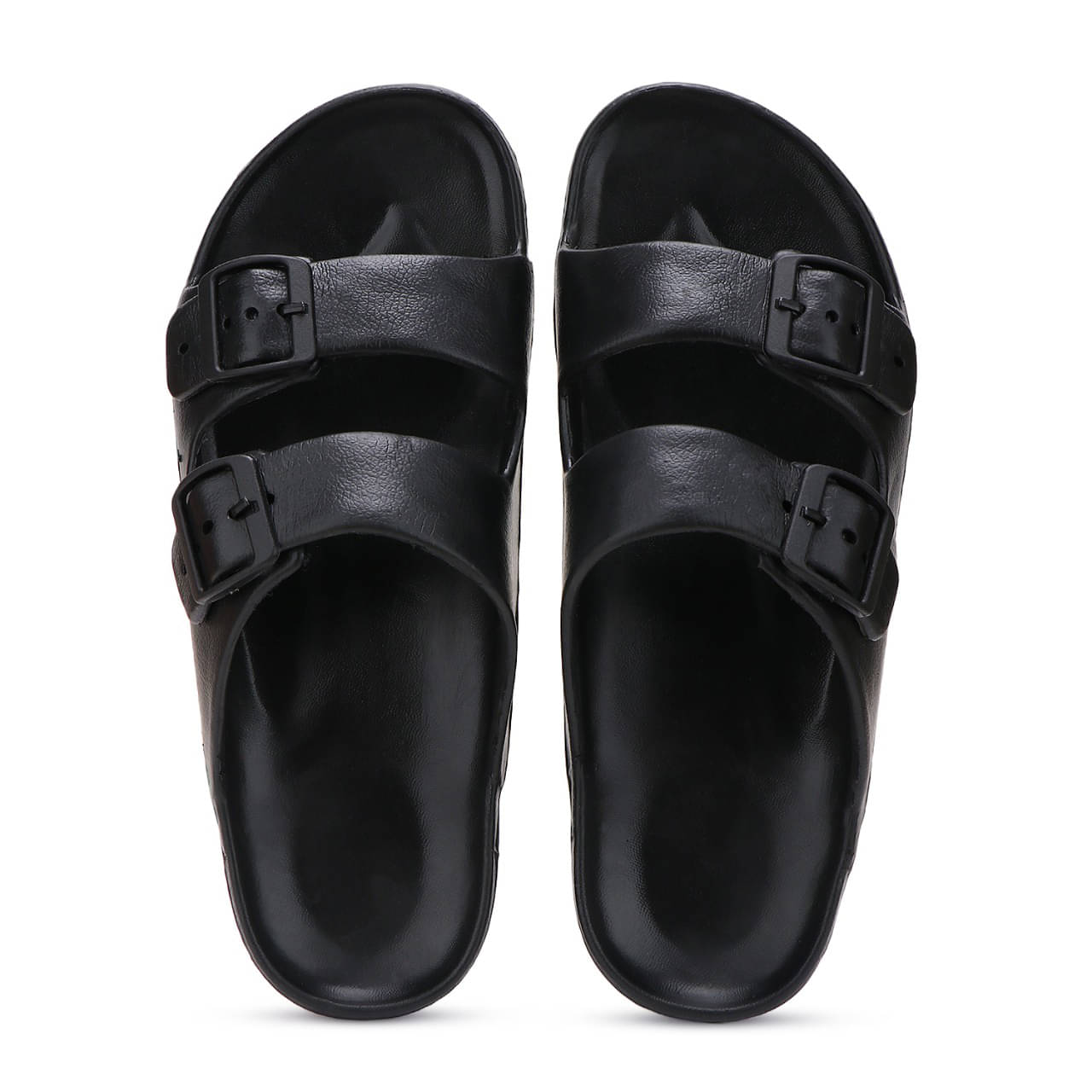     			Bersache Black Men's Slide Flip Flop