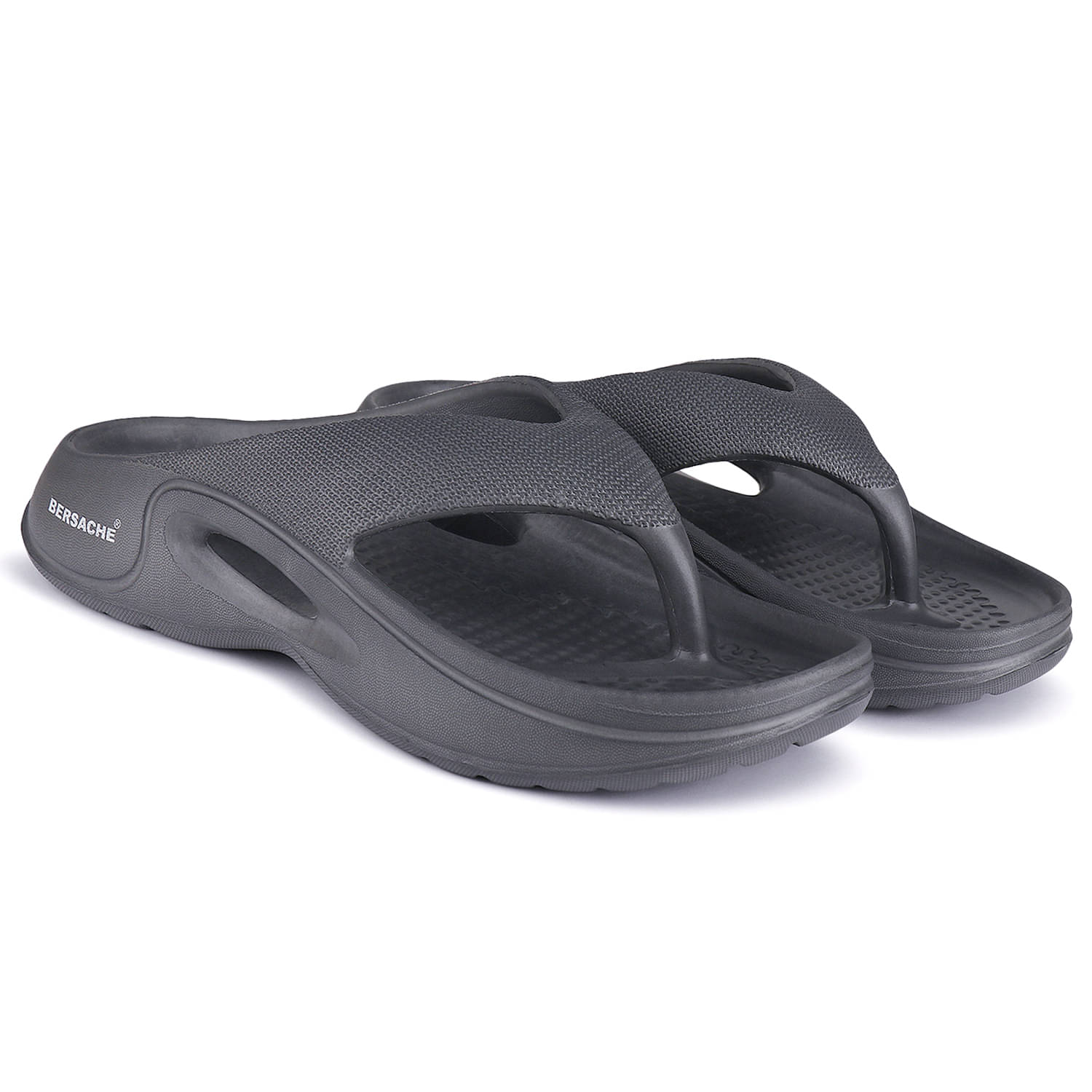     			Bersache Charcoal Men's Daily Slipper