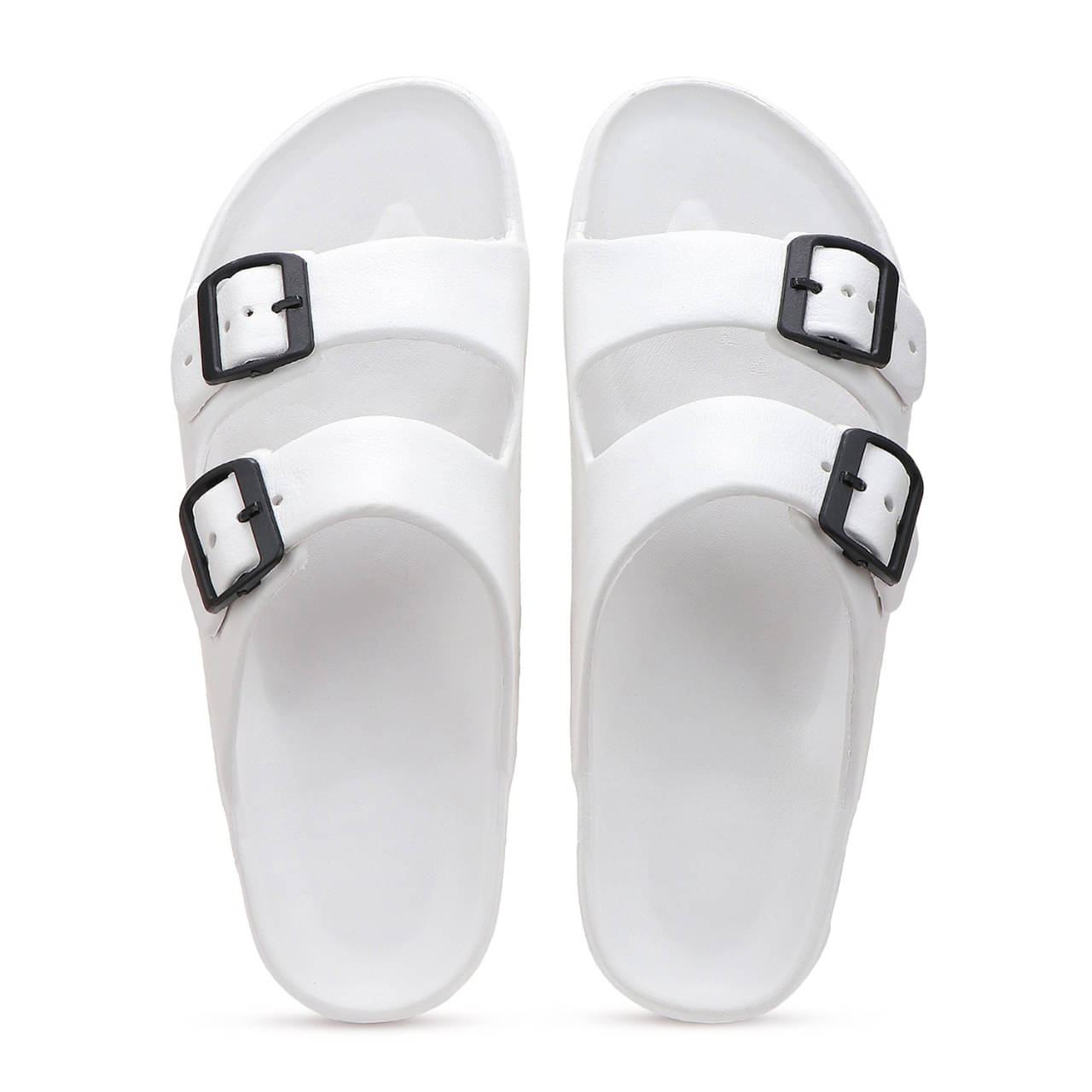     			Bersache White Men's Slide Flip Flop