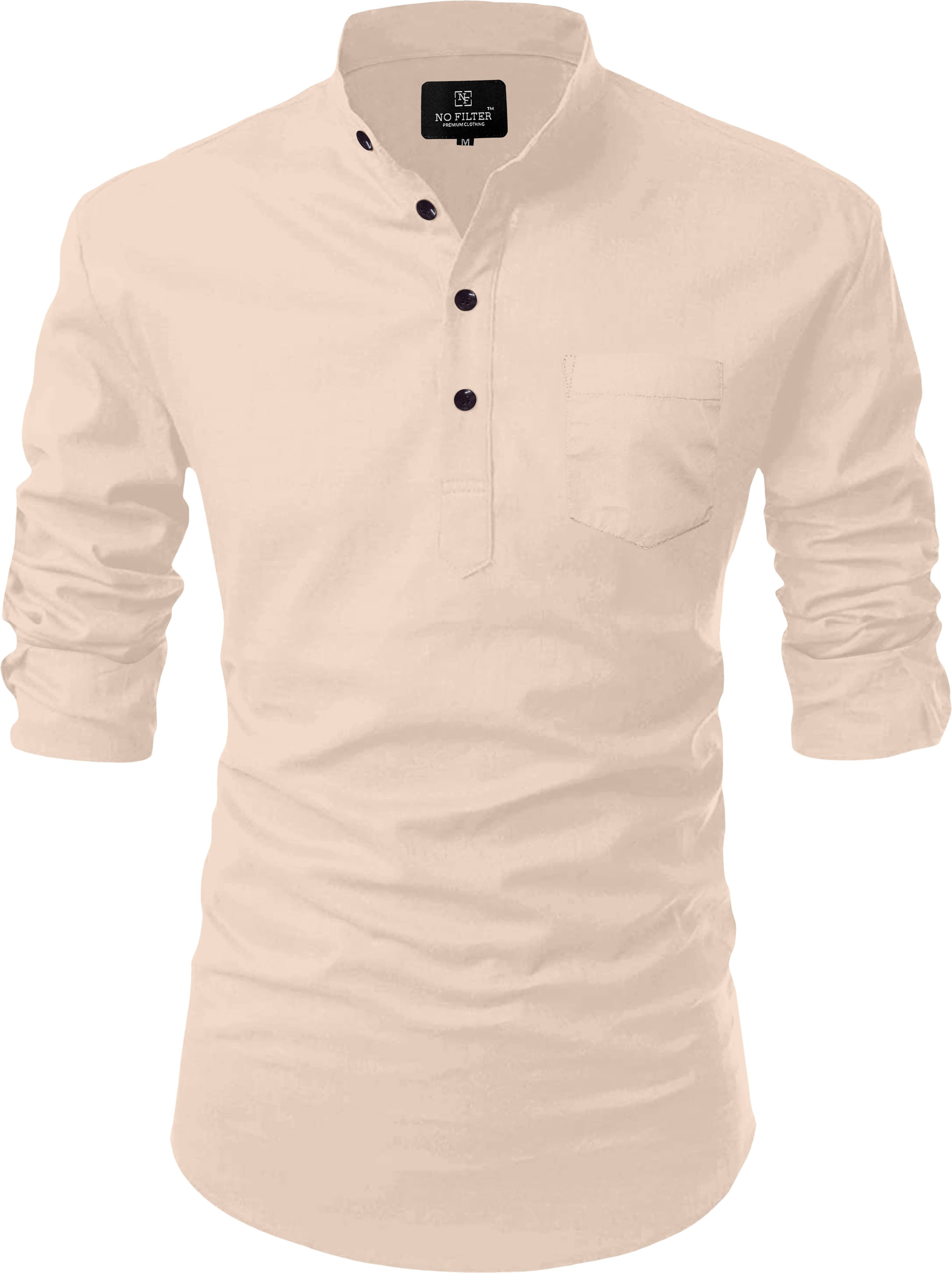 Nofilter Light Grey Cotton Men's Regular Kurta ( Pack of 1 ) - Kurtas & Kurta Sets | Buy online on ZillyBuy