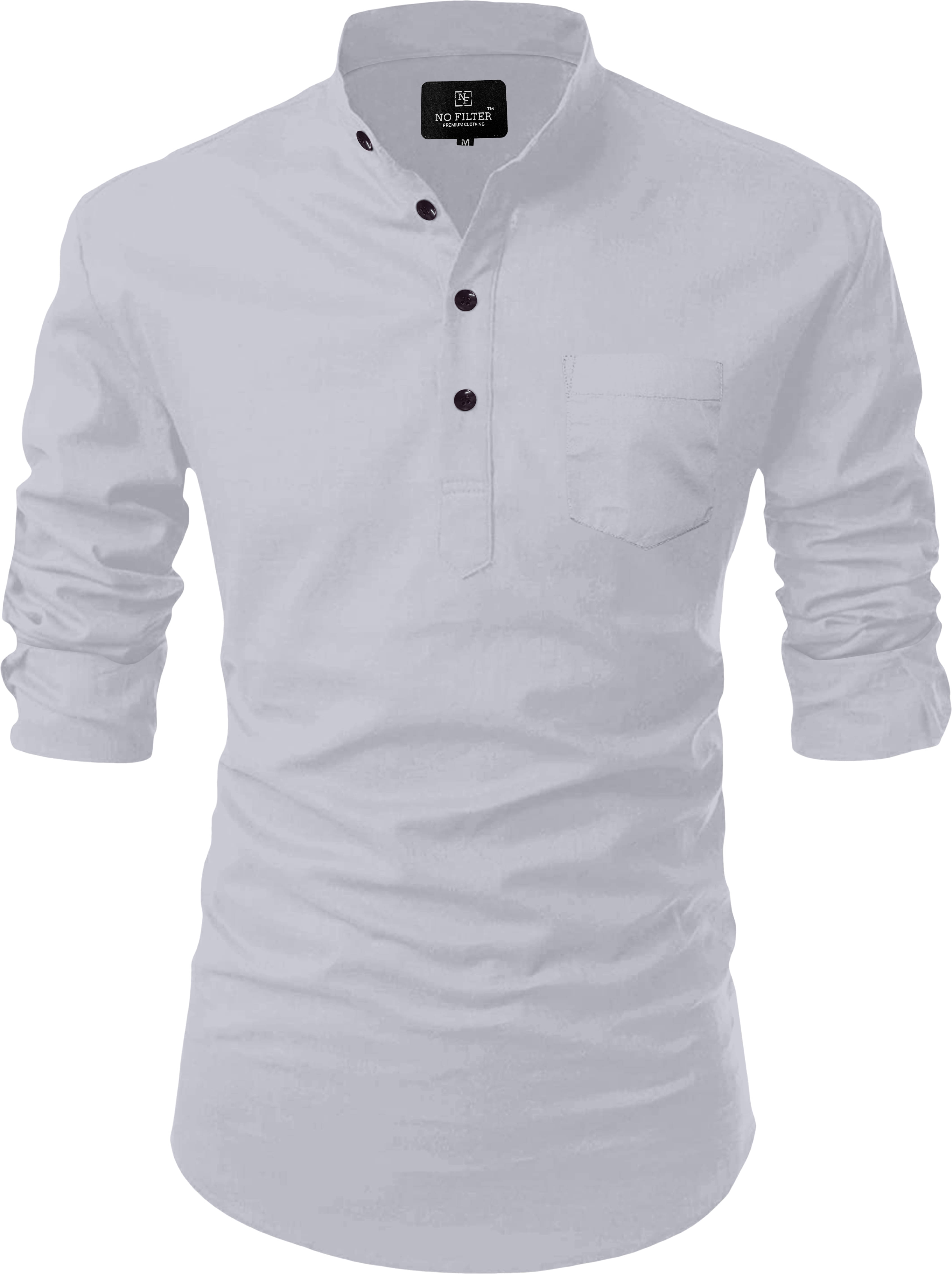     			Nofilter Grey Cotton Men's Regular Kurta ( Pack of 1 )