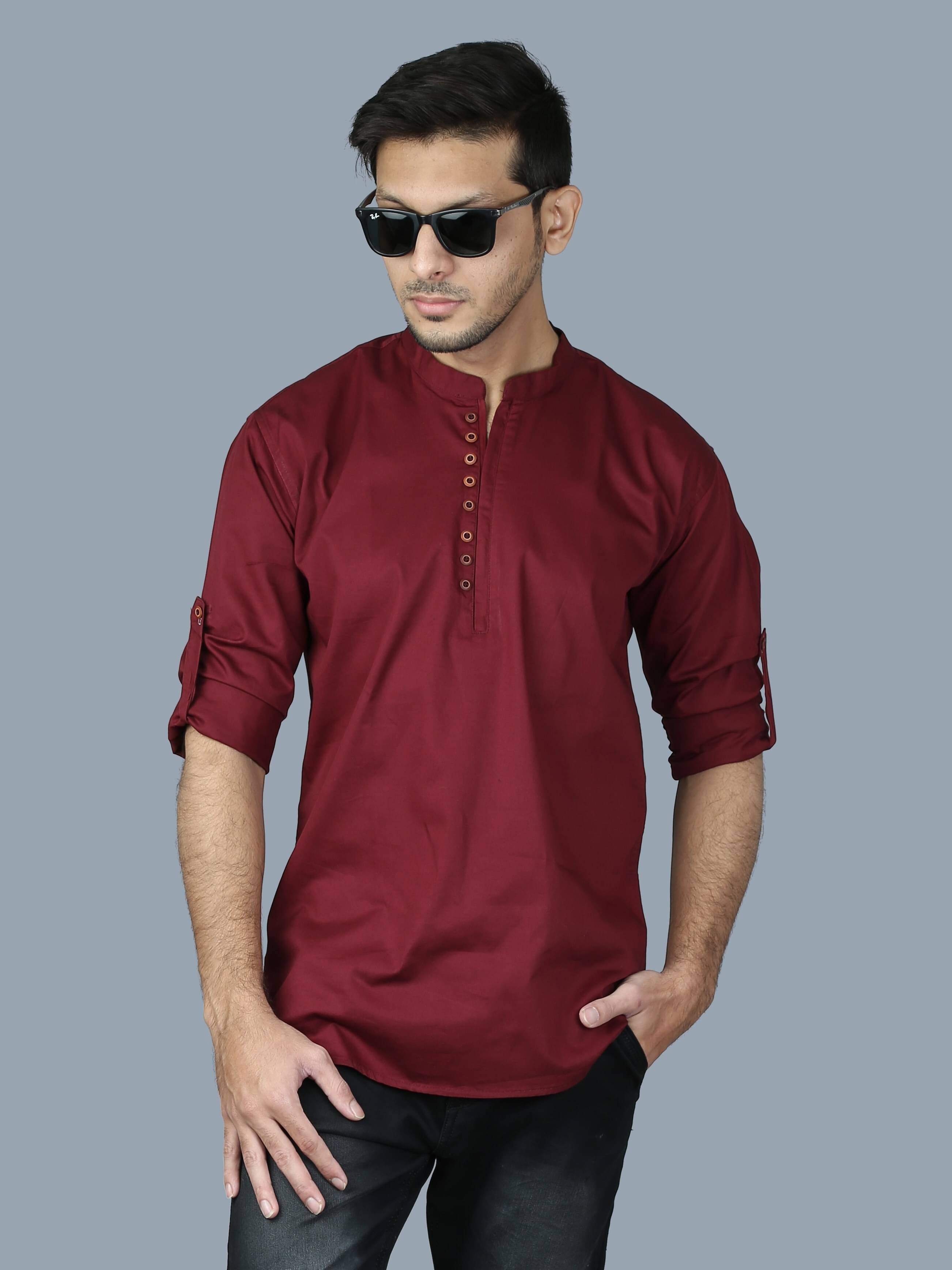 Nofilter Maroon Cotton Men's Regular Kurta ( Pack of 1 ) Nofilter Maroon Cotton Men's Regular Kurta ( Pack of 1 )