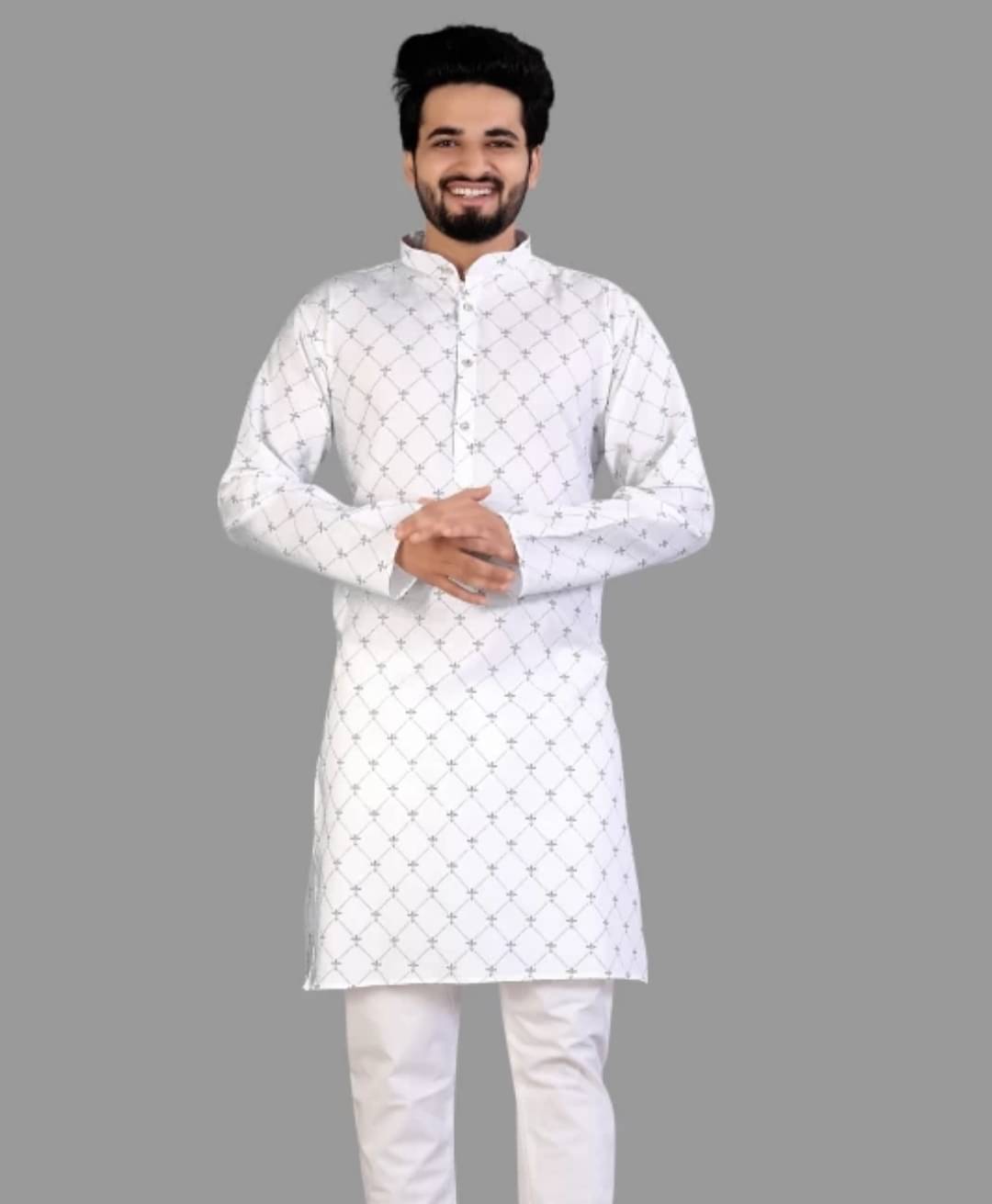     			Nofilter White Cotton Blend Men's Regular Kurta ( Pack of 1 )