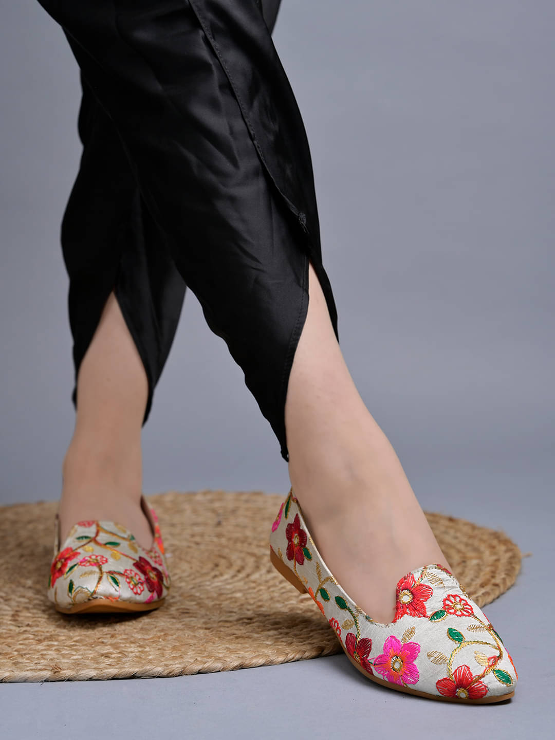     			Shoetopia Multicolor Women's Ethnic Ballerinas