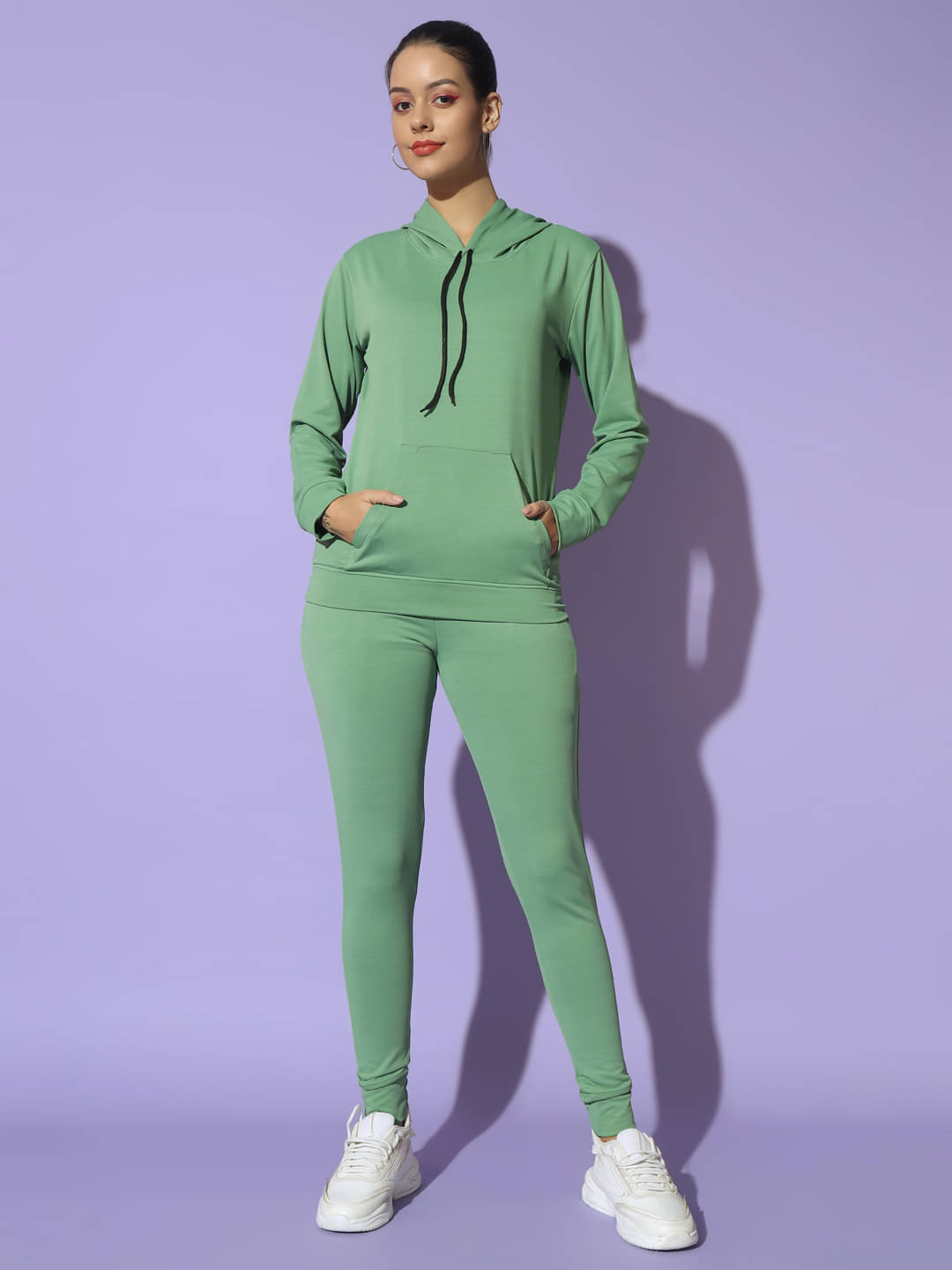 Unicus Apparel Green Polyester Solid Tracksuit - Pack of 1 Unicus Apparel Green Polyester Solid Tracksuit - Pack of 1
