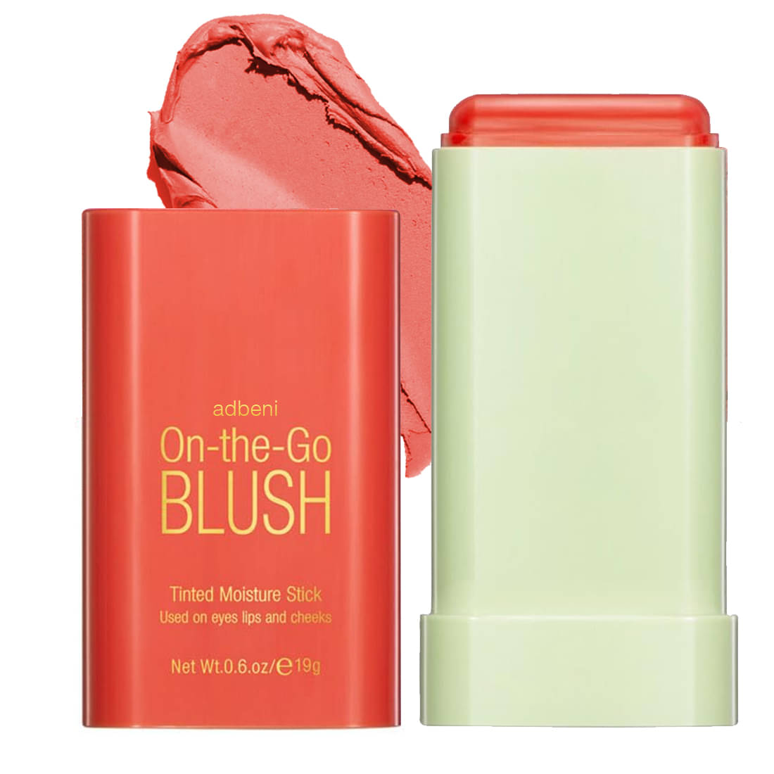     			Adbeni 1pc Tinted Moist on Eye,Lip & Cheek Stick Blush Juicy Peach 20G g