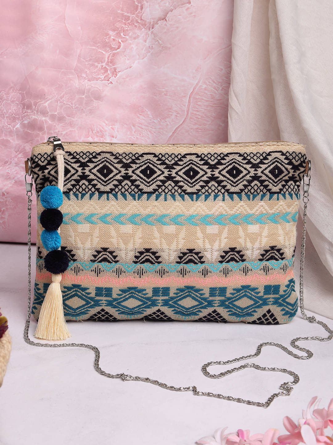     			Anekaant Sling Bag Canvas Set of 1 ( Beige )
