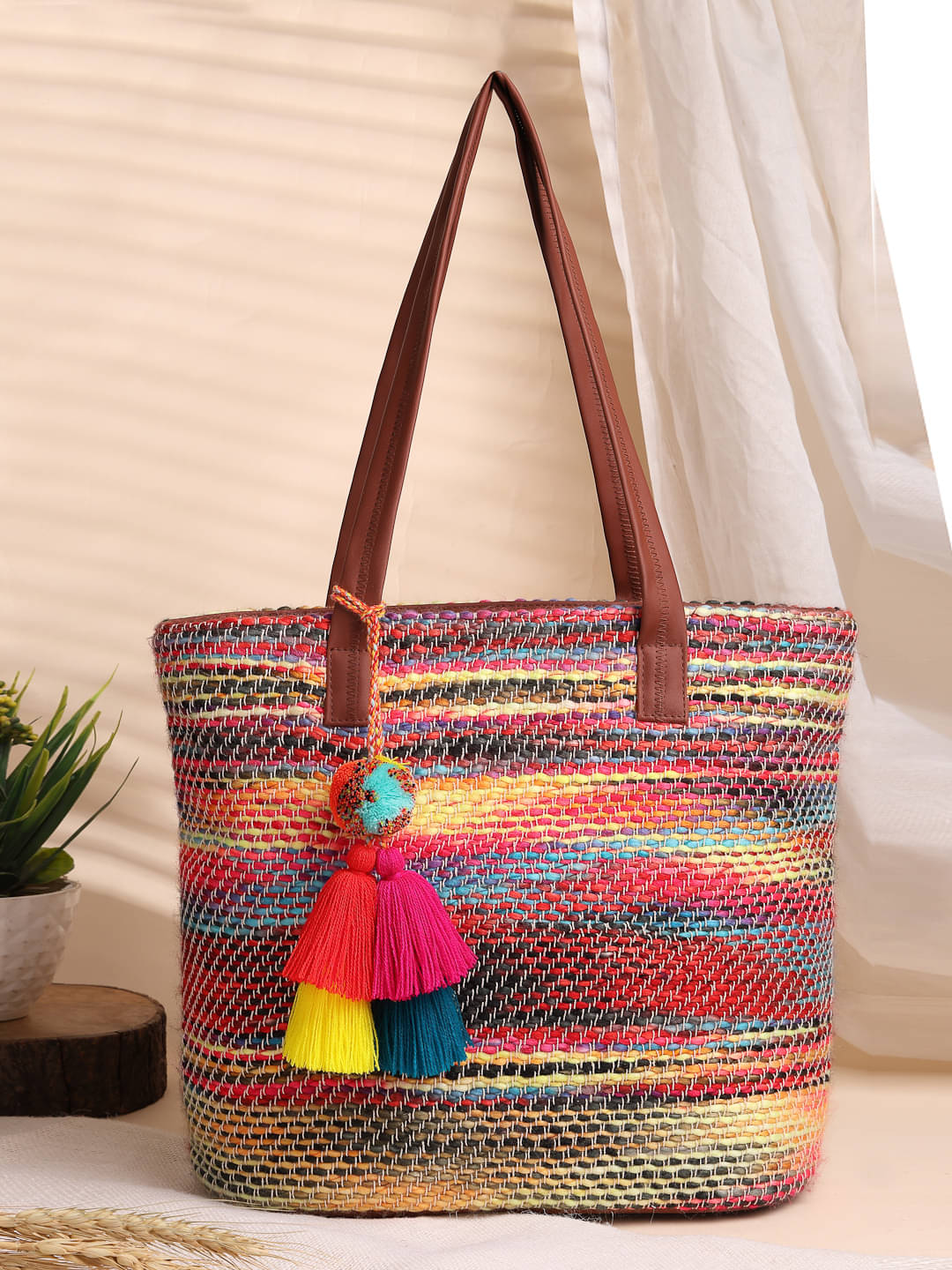    			Anekaant Tote Bag Cotton Set of 1 ( Multicolor )