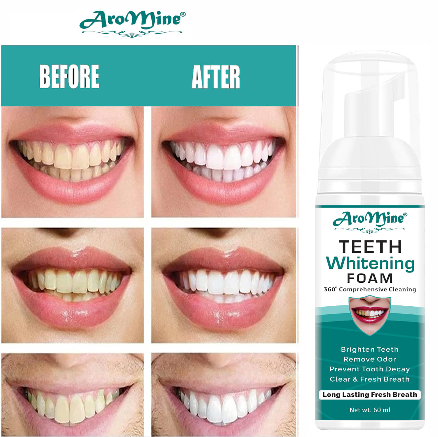     			Aromine Teeth Whitening Kit 60