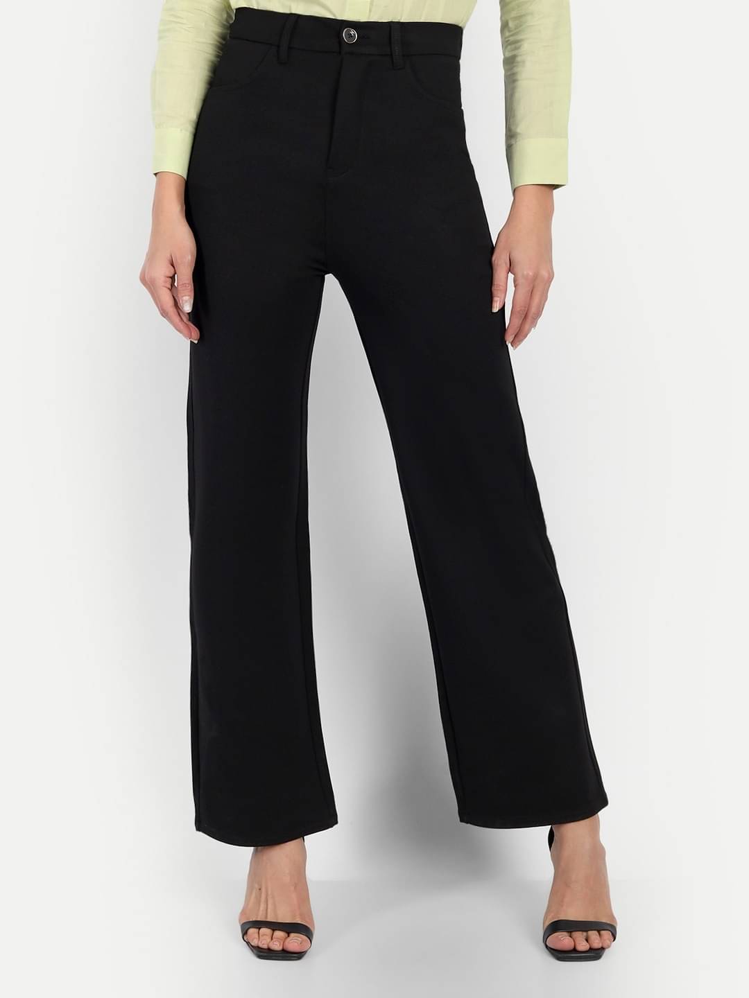     			Broadstar Pack of 1 Polyester Straight Women's Chinos ( Black )