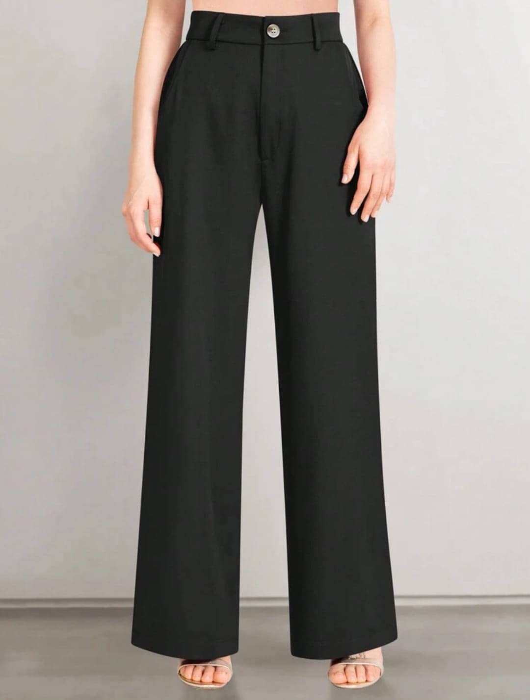     			Broadstar Pack of 1 Polyester Straight Women's Casual Pants ( Black )