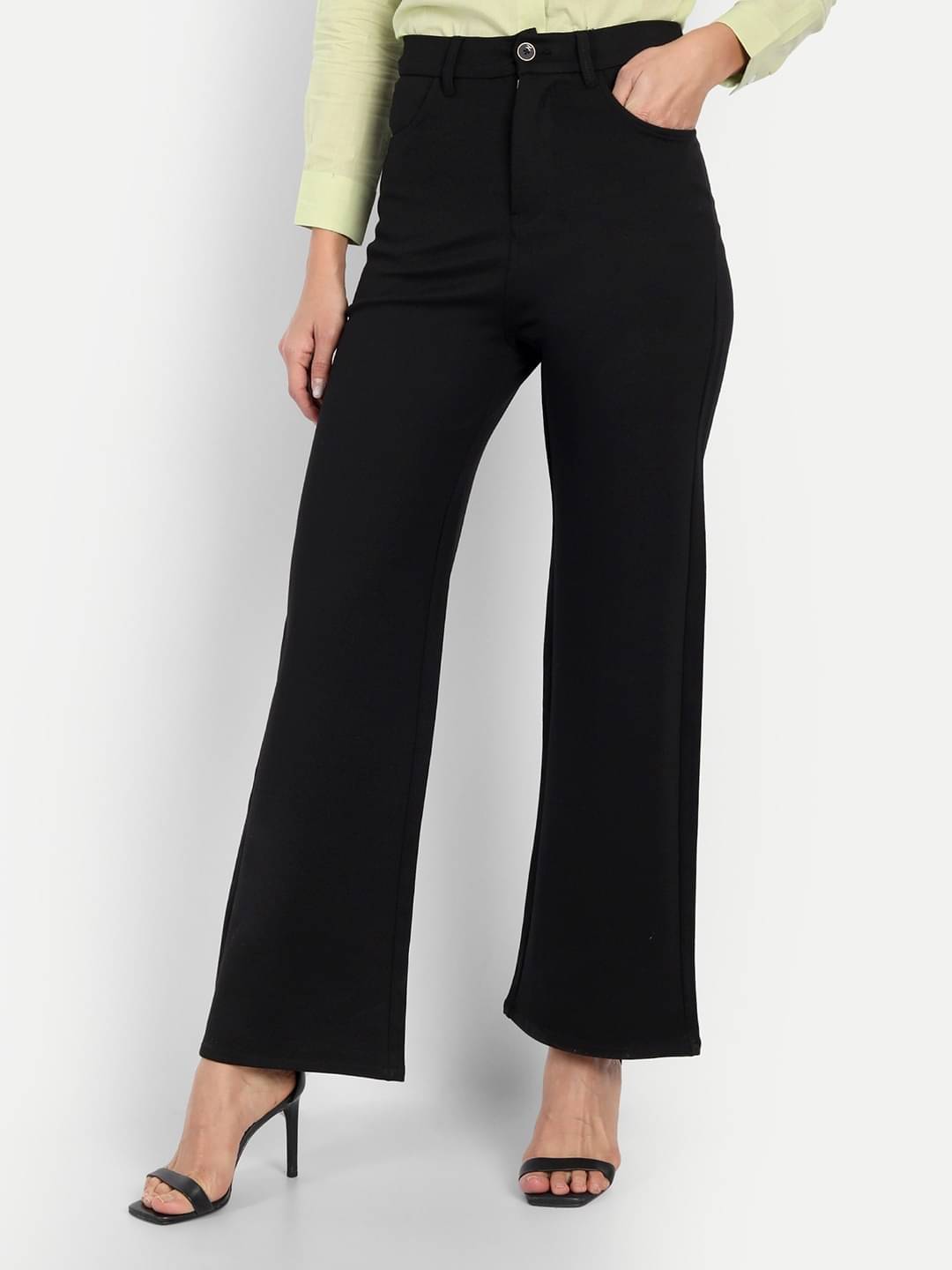     			Broadstar Pack of 1 Polyester Straight Women's Chinos ( Black )