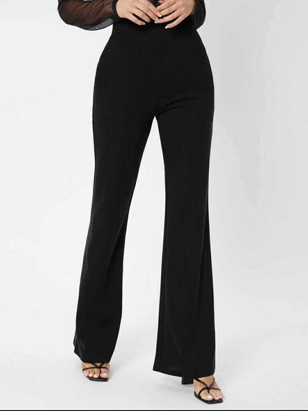    			Broadstar Pack of 1 Polyester Bootcut Women's Bootcut Pants ( Black )