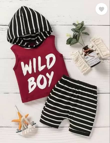 CUTEVIBE Pack of 1 Baby Boys Cotton Blend T-Shirt & Shorts Set ( Maroon )