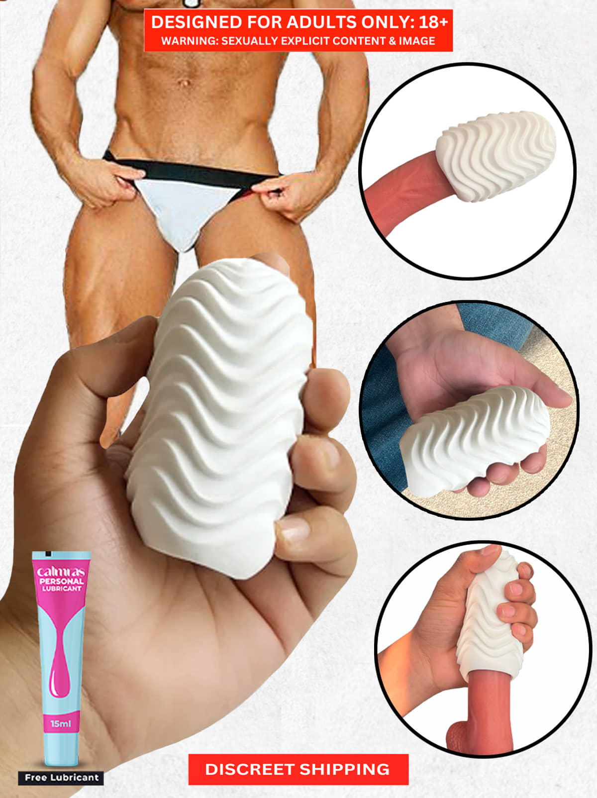 Calmras Tac Mini Masturbator Cup- Masturbator with Realistic Feel | 3.89 inch Easy to Carry for on the go Pleasure