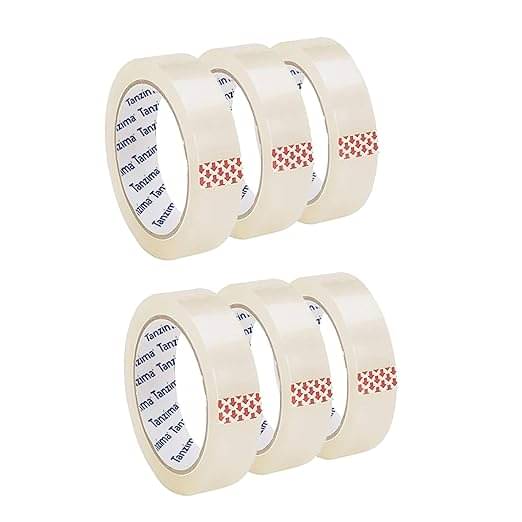     			Cello Transparent Tape 1 Inch 65 Meter 42 Micron Thickness Pack of 6 Rolls