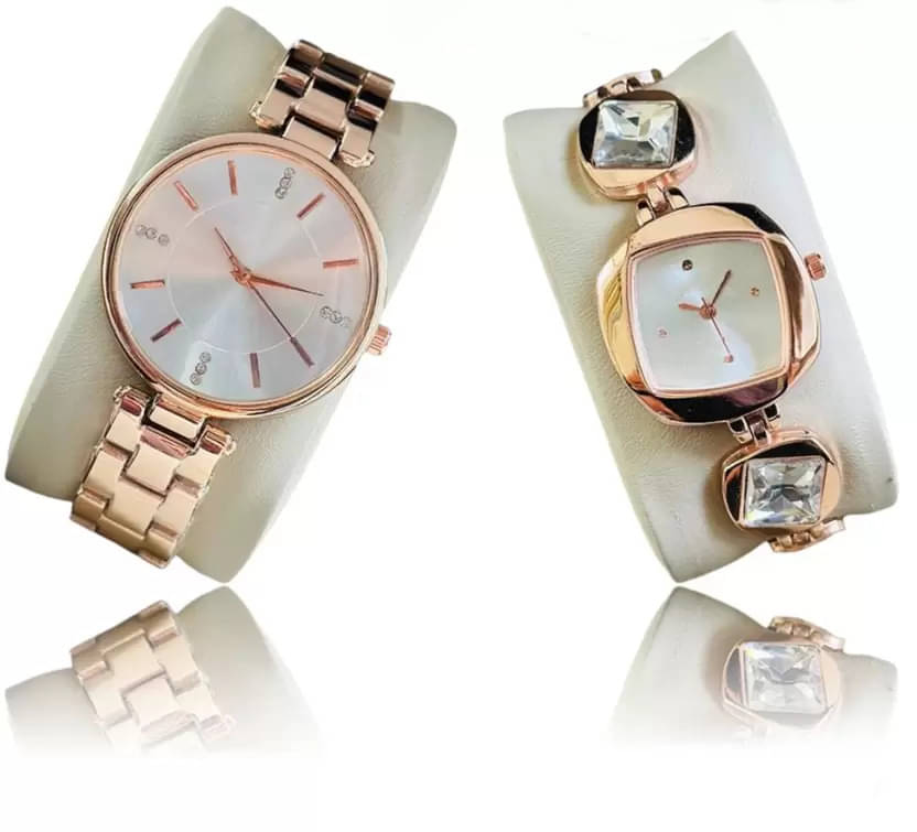     			EEWHI Rose Gold Metal Analog Womens Watch