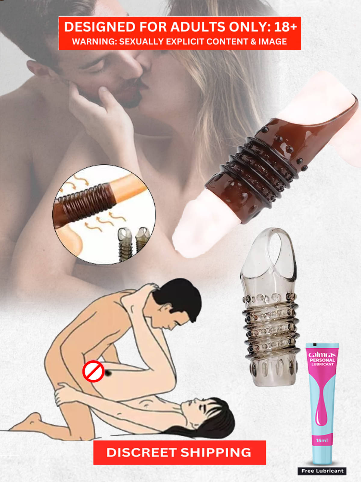     			Easy to Use and Hide Pocket Friendly Night Delight Sex Penis Sleeve with Extra Girth| Budget Friendly and Comfortable to use