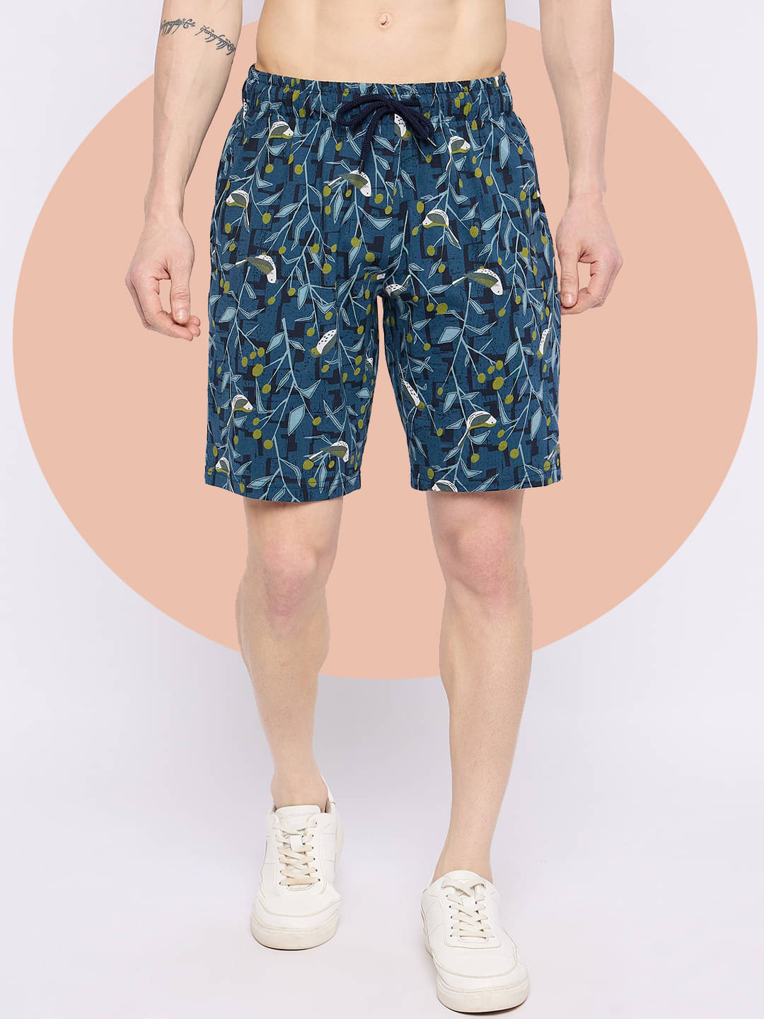     			GET GOLF Navy Blue Cotton Blend Men's Shorts ( Pack of 1 )
