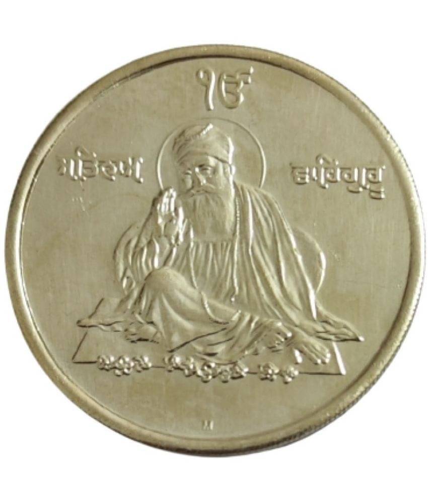     			Guru Nanak Sahib 550 Rs JI Silver Plated Nickel Souvenir 1 Pcs Coin