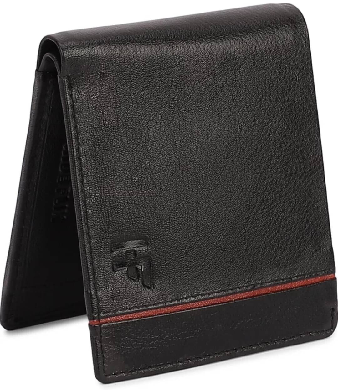     			HIDEFLIX Leather Solid Men's Regular Wallet With 4 Slots For Card ( Black , Pack of 1 )