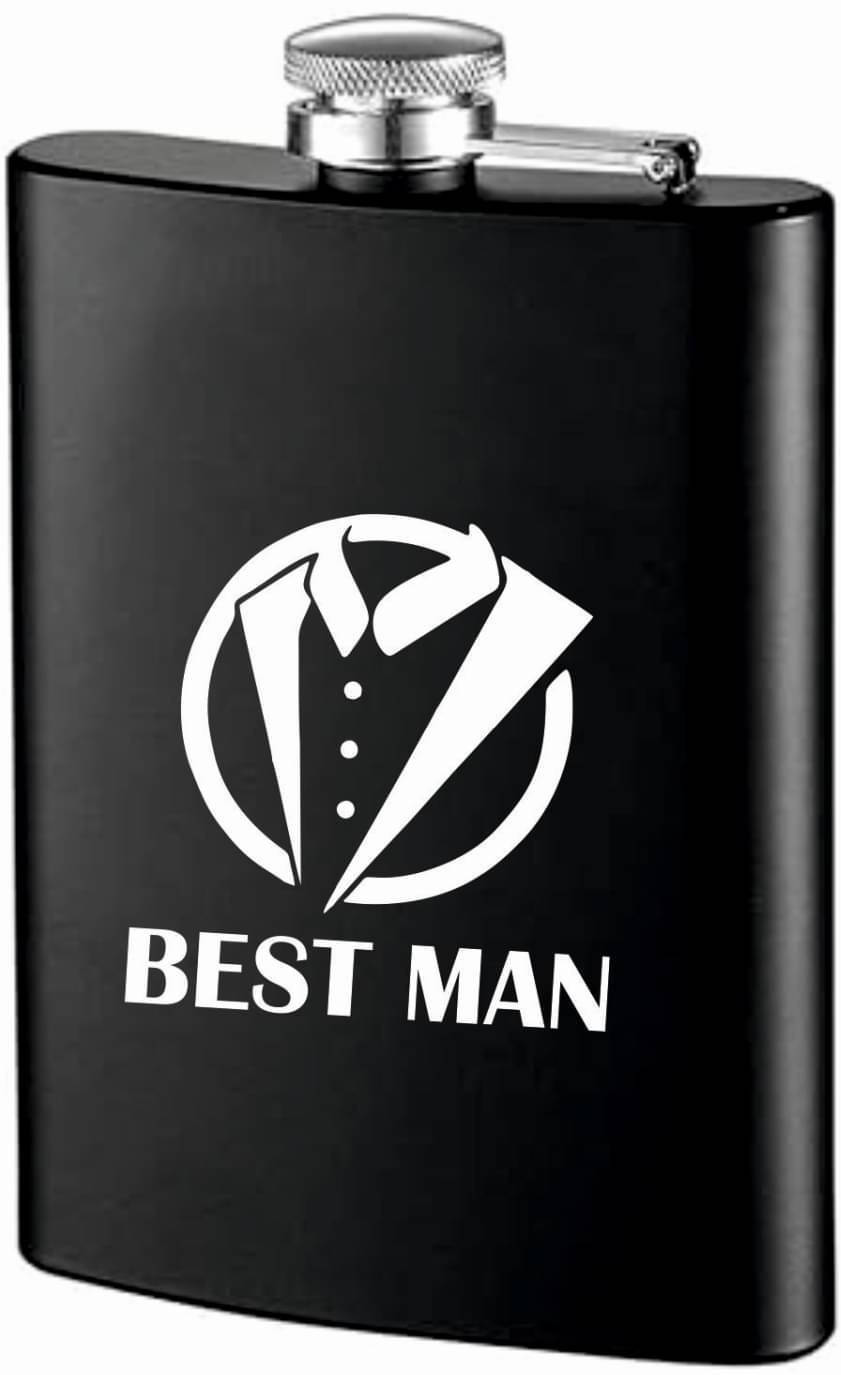     			KKCROSI Silver Hip Flask