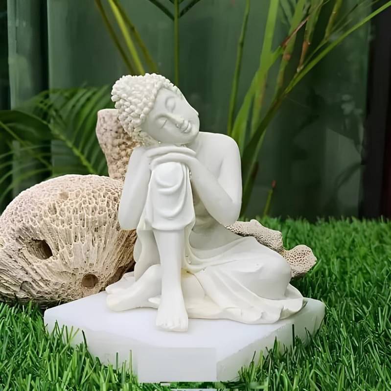 Khushi Enterprises Polyresin Buddha Idol ( 11 cm )     			Khushi Enterprises Polyresin Buddha Idol ( 11 cm )