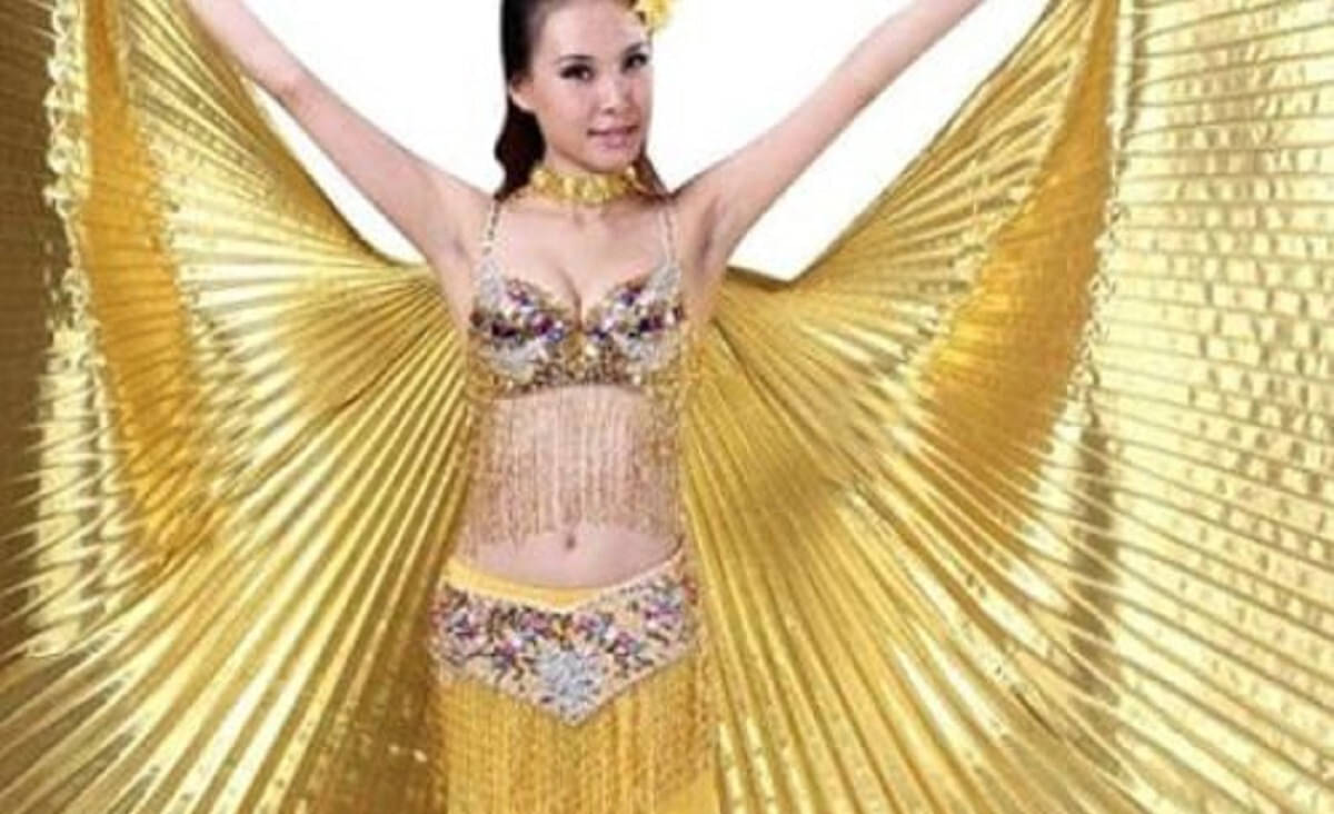 Kkalakriti Carnival Dance Wings Golden Color Belly Dance Prop Costume|Events,Theme Parties Kids Costume Wear Kkalakriti Carnival Dance Wings Golden Color Belly Dance Prop Costume|Events,Theme Parties Kids Costume Wear