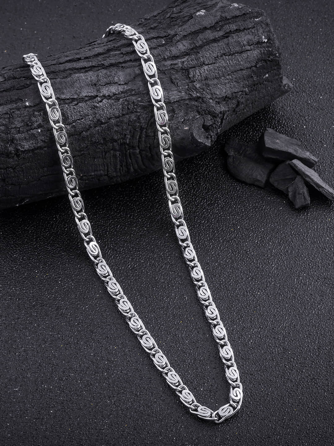 Lyriss Silver Plated Brass Chain ( Pack of 1 )