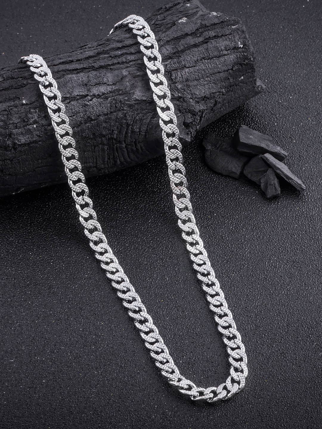 Lyriss Silver Plated Brass Chain ( Pack of 1 )
