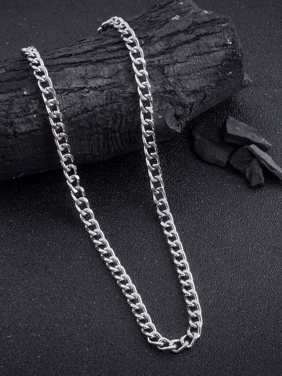Lyriss Silver Plated Brass Chain ( Pack of 1 )