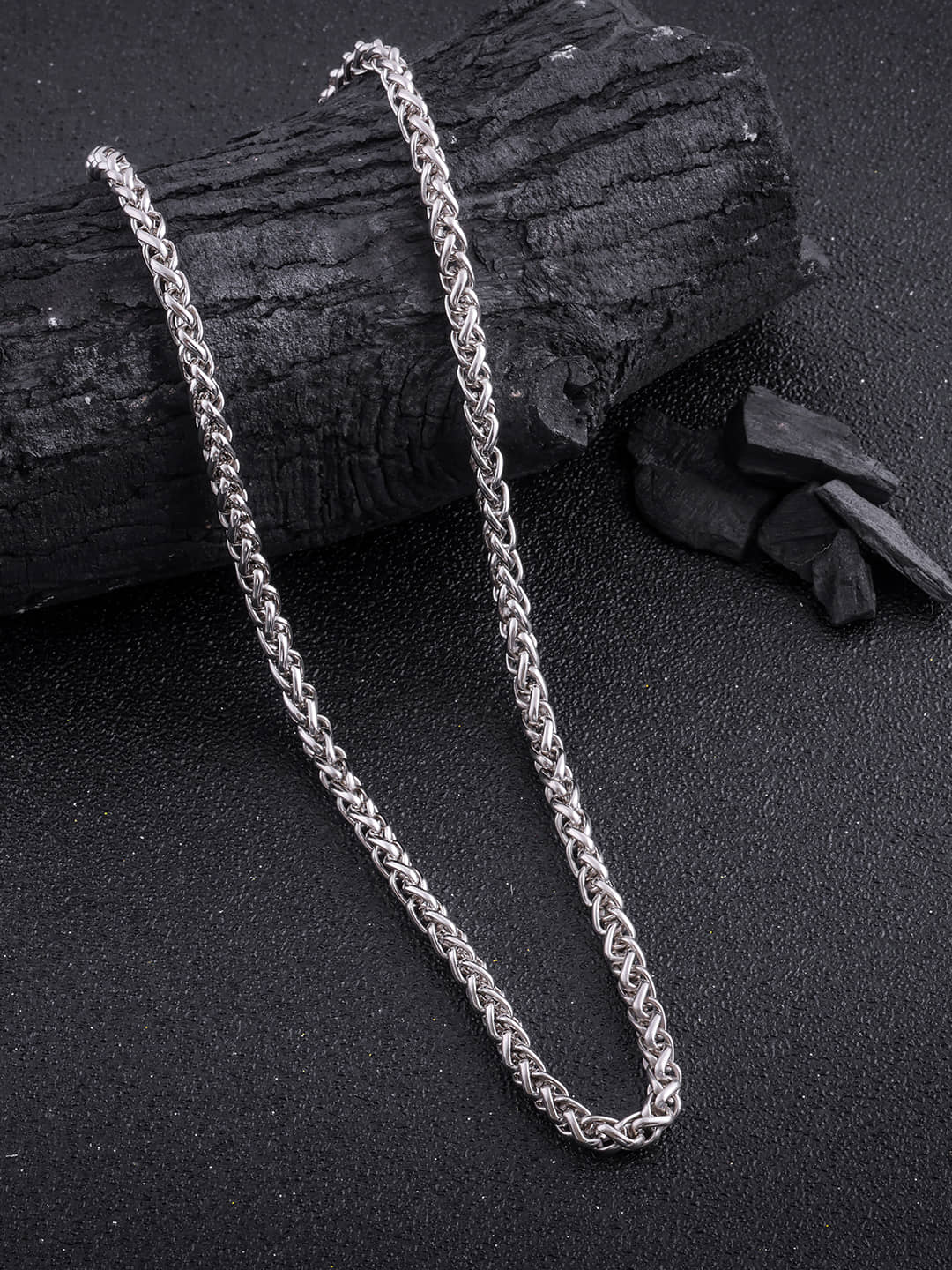 Lyriss Silver Plated Brass Chain ( Pack of 1 )