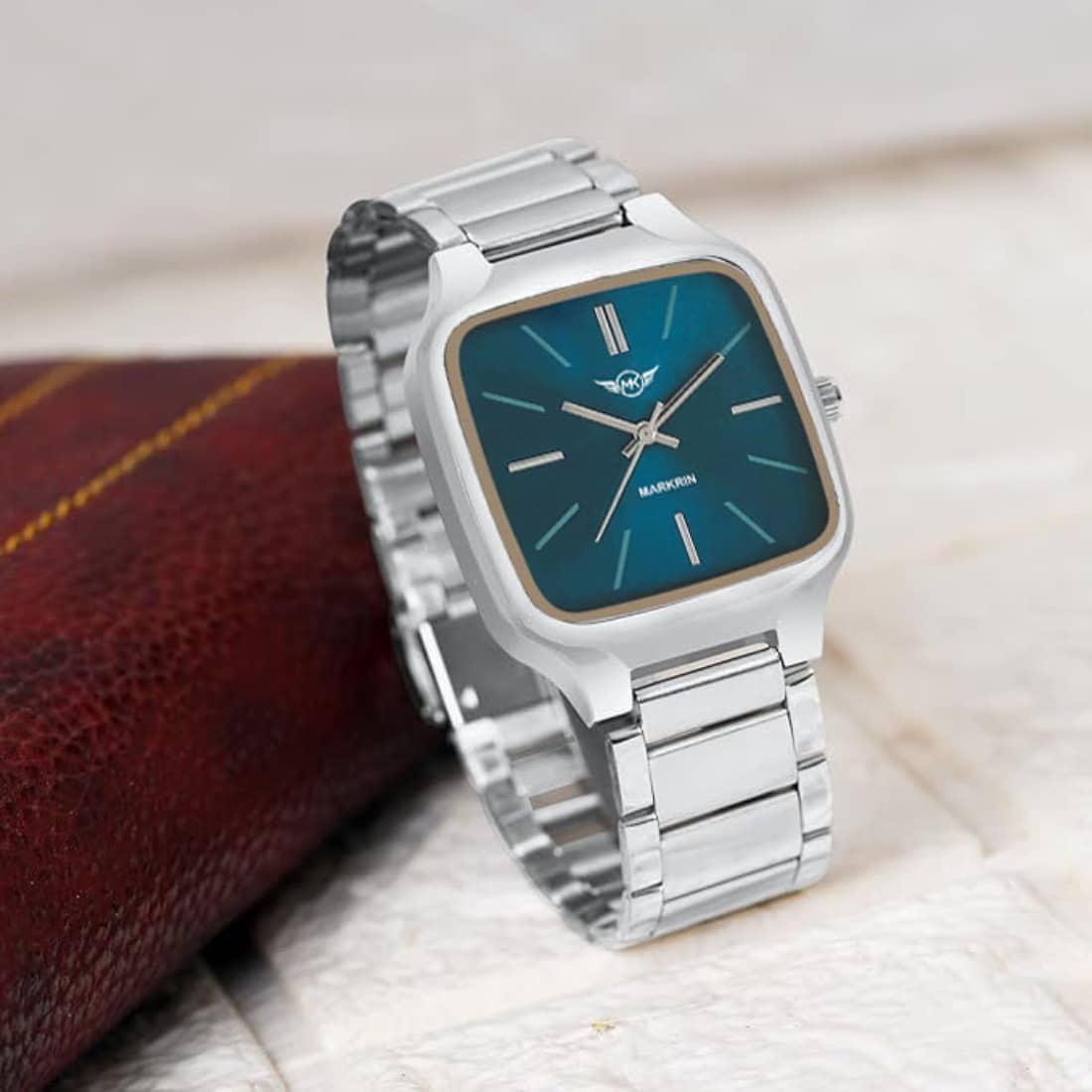 MARKRIN Silver Stainless Steel Analog Men's Watch