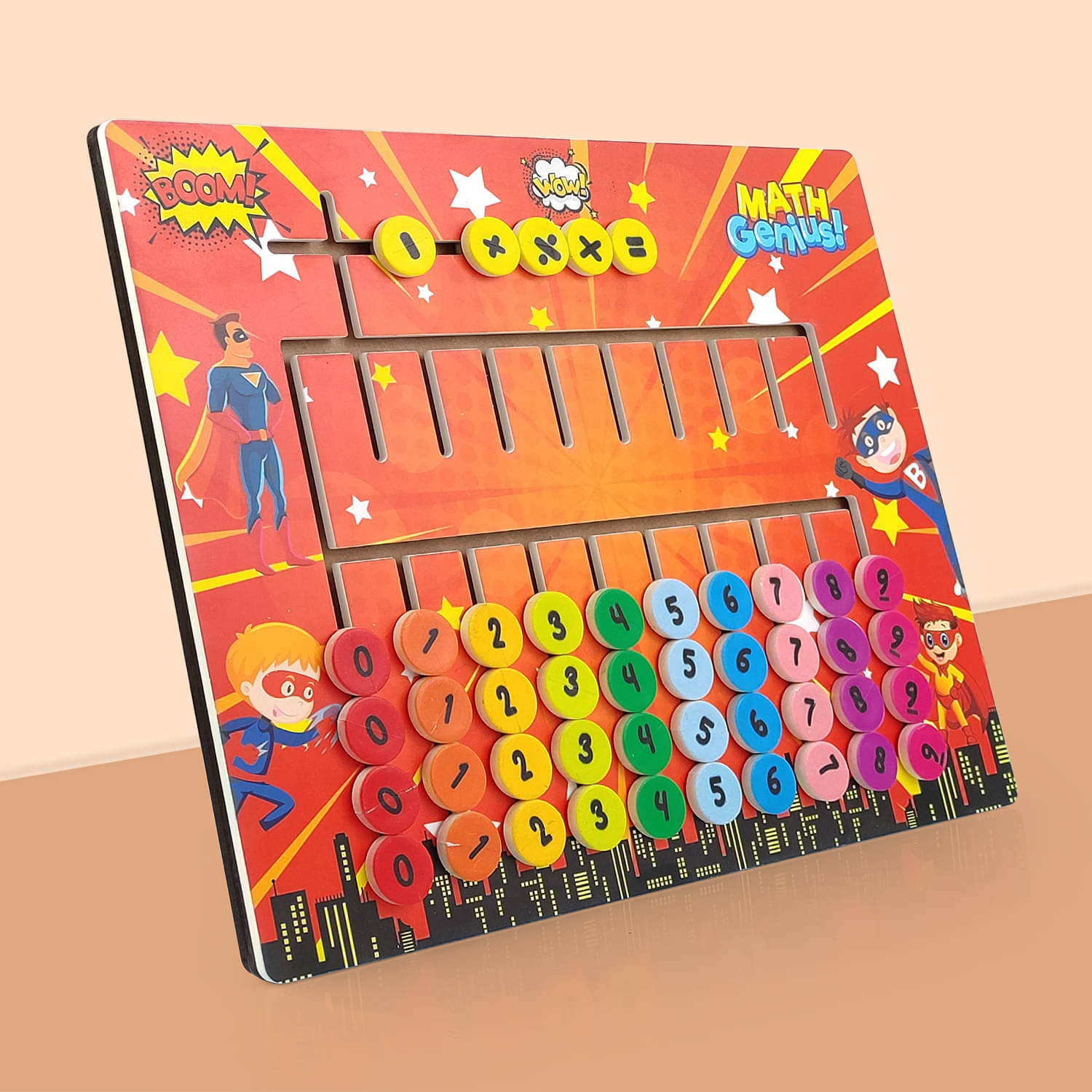     			NHR 3D Learning Puzzle | Maze Tracing Math Calculator Board | Mathematical Number Calculation Board Game Learning Toy For Kids 1+ Year