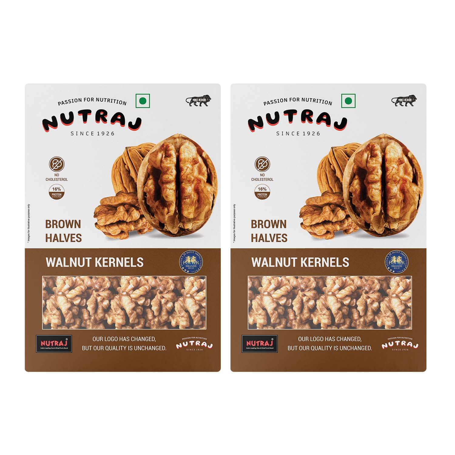 Nutraj Brown Halves Walnut Kernels 500g (250g X 2), Akhrot Giri 500g Nutraj Brown Halves Walnut Kernels 500g (250g X 2), Akhrot Giri 500g