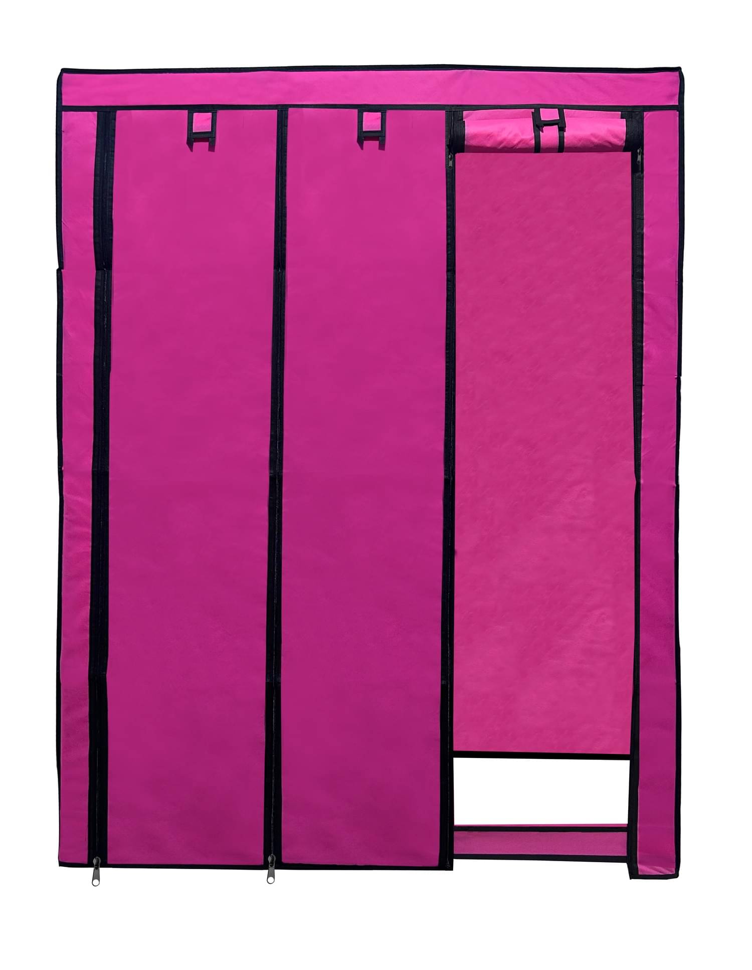 PHILOSHOP Almari Wardrobe Cover Portable Foldable Shoe Stand Non Woven Zipper Fabric Cove (Pink) PHILOSHOP Almari Wardrobe Cover Portable Foldable Shoe Stand Non Woven Zipper Fabric Cove (Pink)