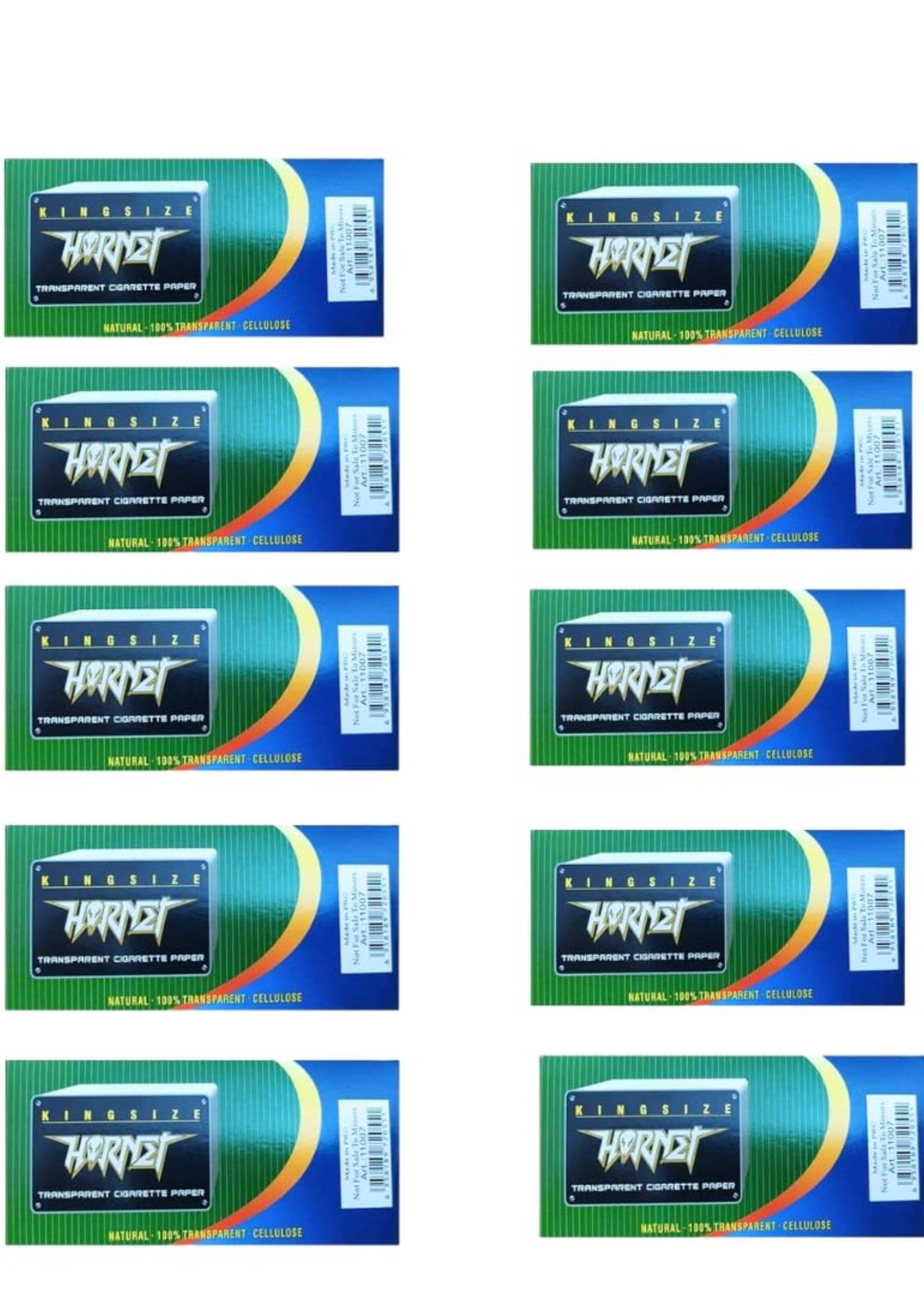 PUFF SMART King Size Natural Hornet Rolling Papers Transparent Paper 110mm (10 Booklets) PUFF SMART King Size Natural Hornet Rolling Papers Transparent Paper 110mm (10 Booklets)