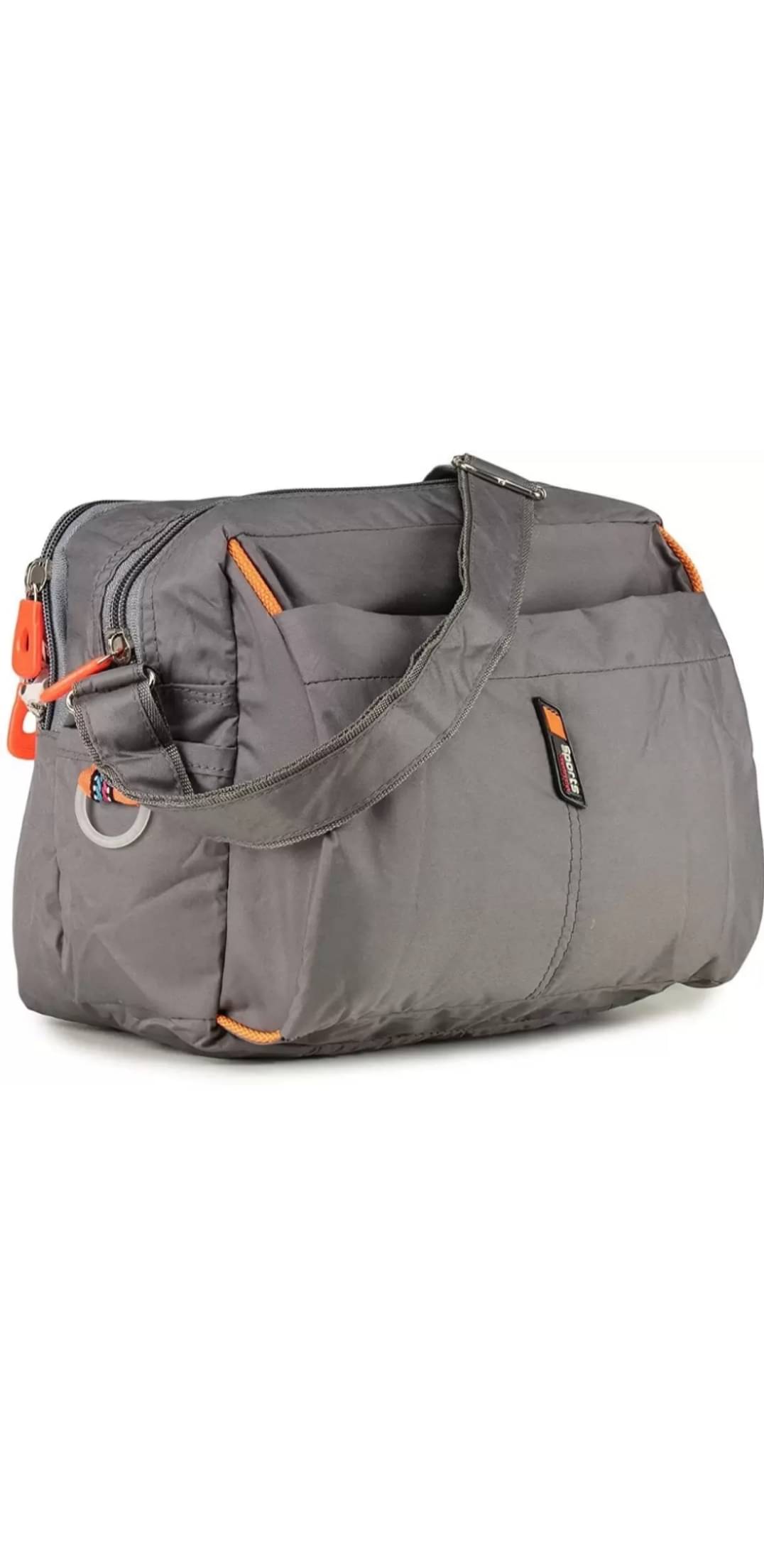     			SVB BAG Grey Solid Messenger Bag
