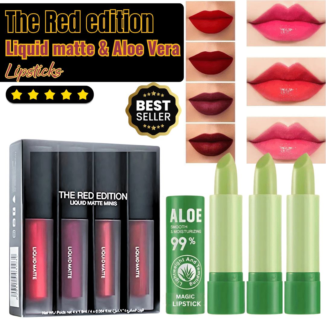     			Sonavi Red,Maroon,Green Matte Lipstick (Pack Of 7)
