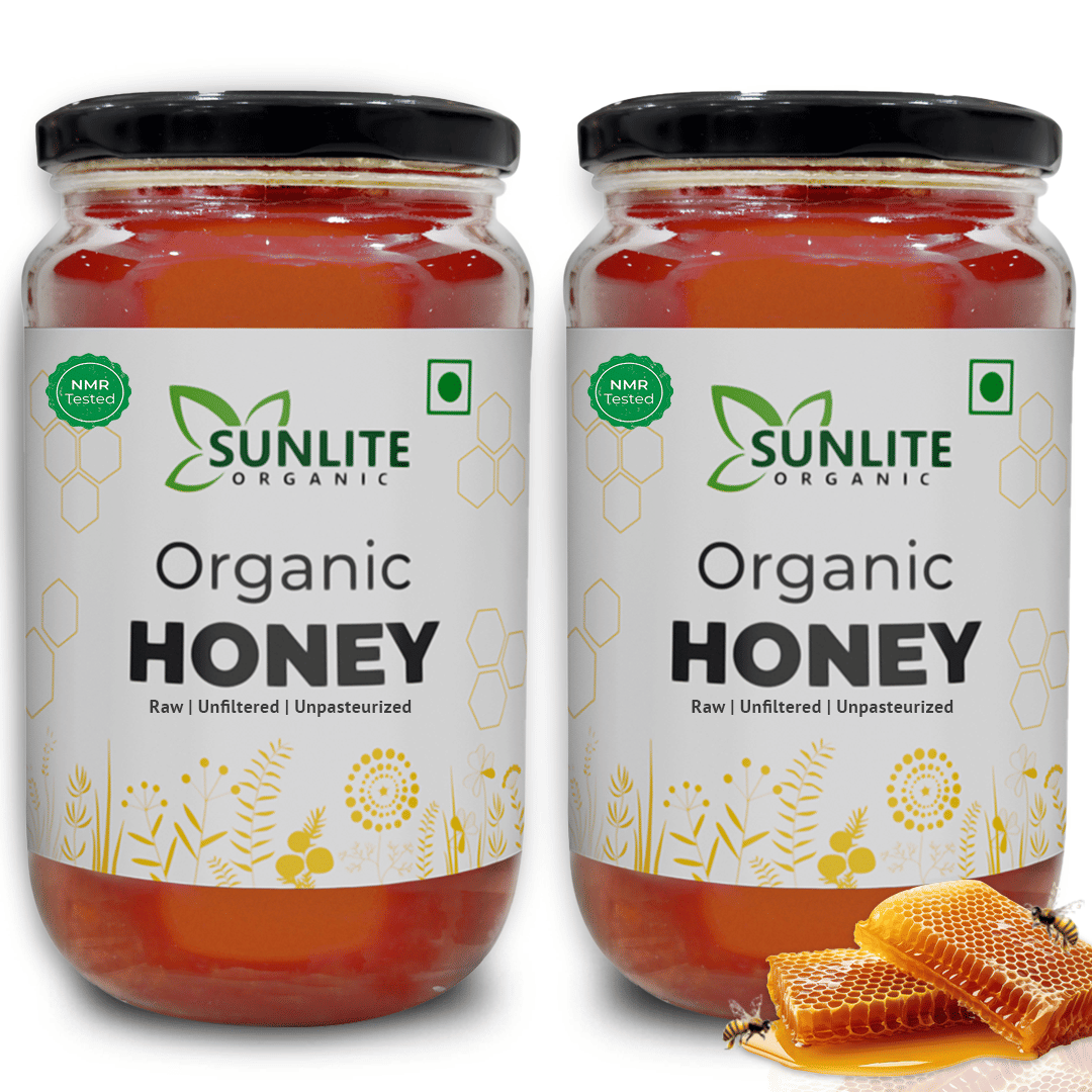     			Sunlite Organic 100% Pure NMR Tested Wildflower Honey NPOP Certified 500 g Pack of 2