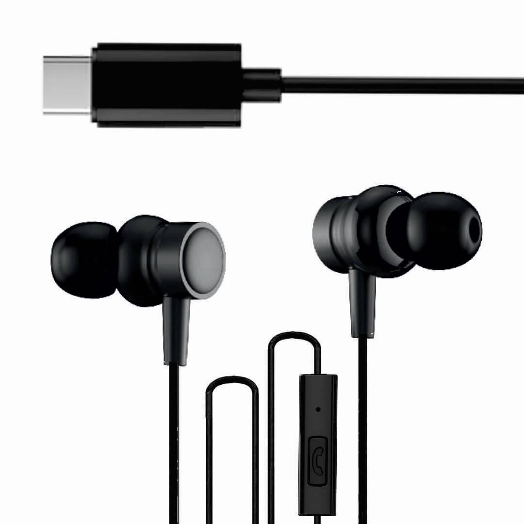     			Tecsox Bassbuds Type C Wired Earphone In Ear Magnetic Earpeice Black